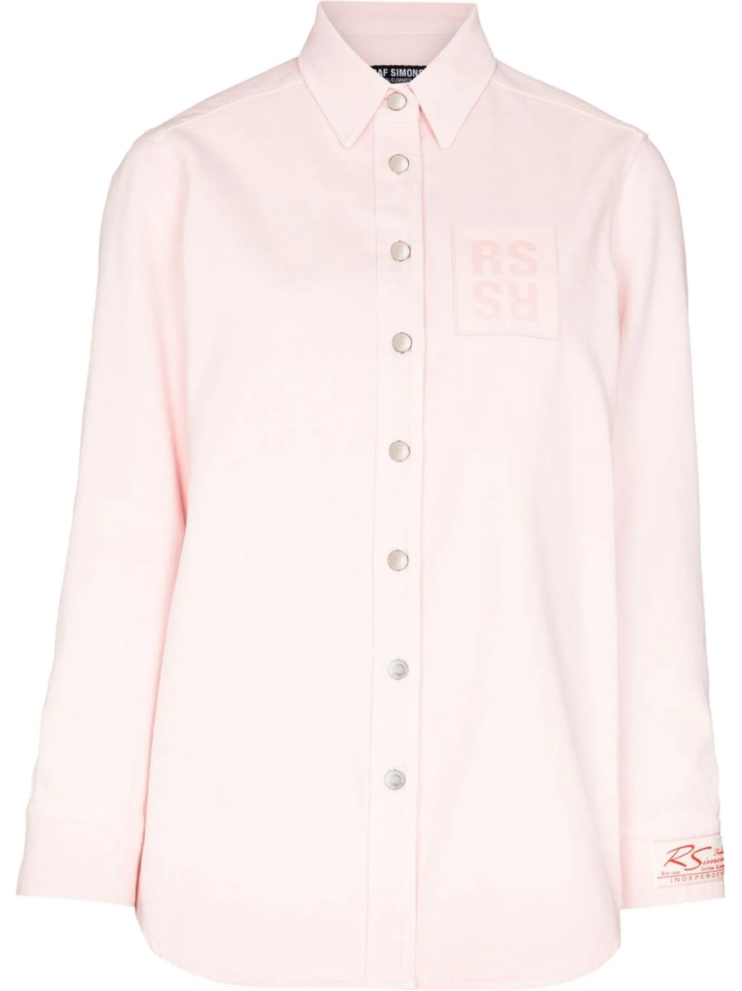 buttoned-up long-sleeved shirt