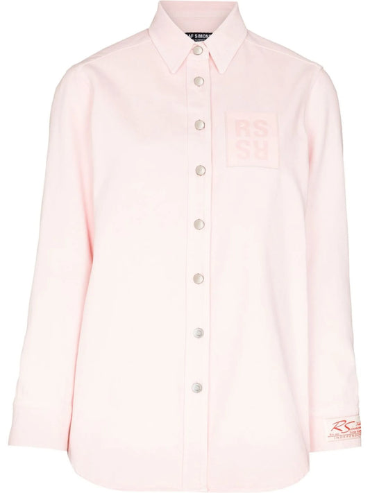 buttoned-up long-sleeved shirt