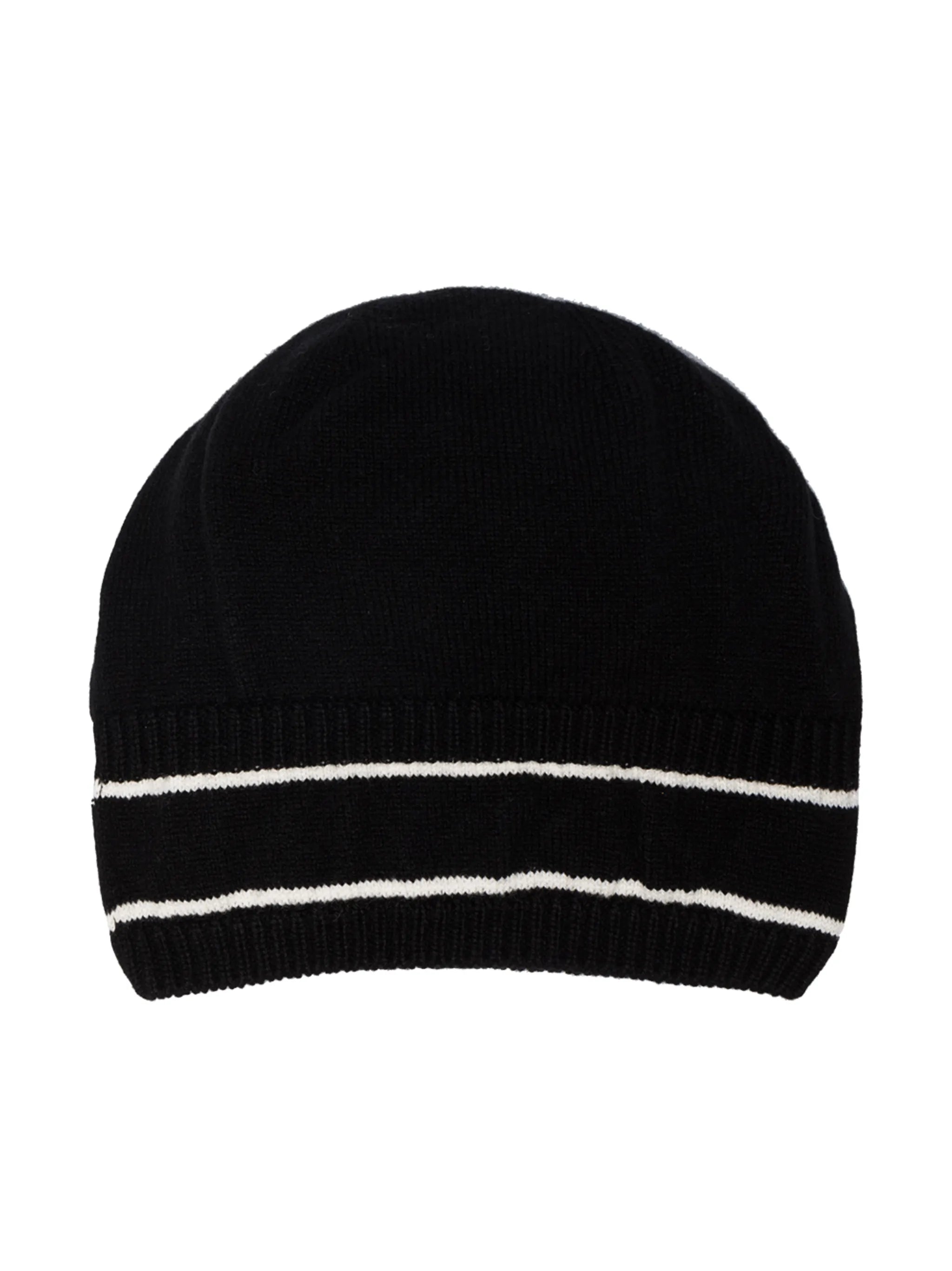 logo-intarsia merino wool-cashmere blend beanie