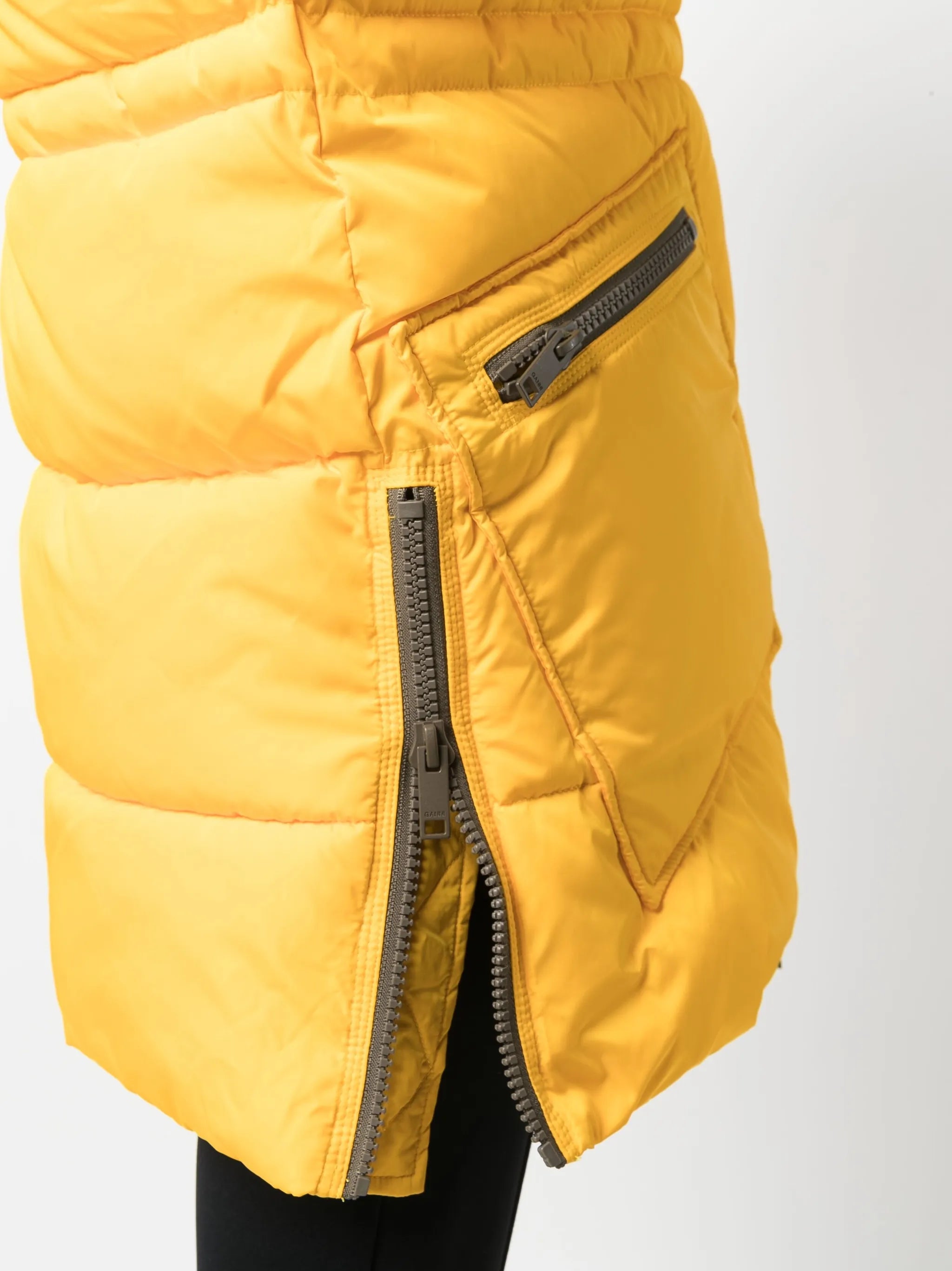 padded hooded coat