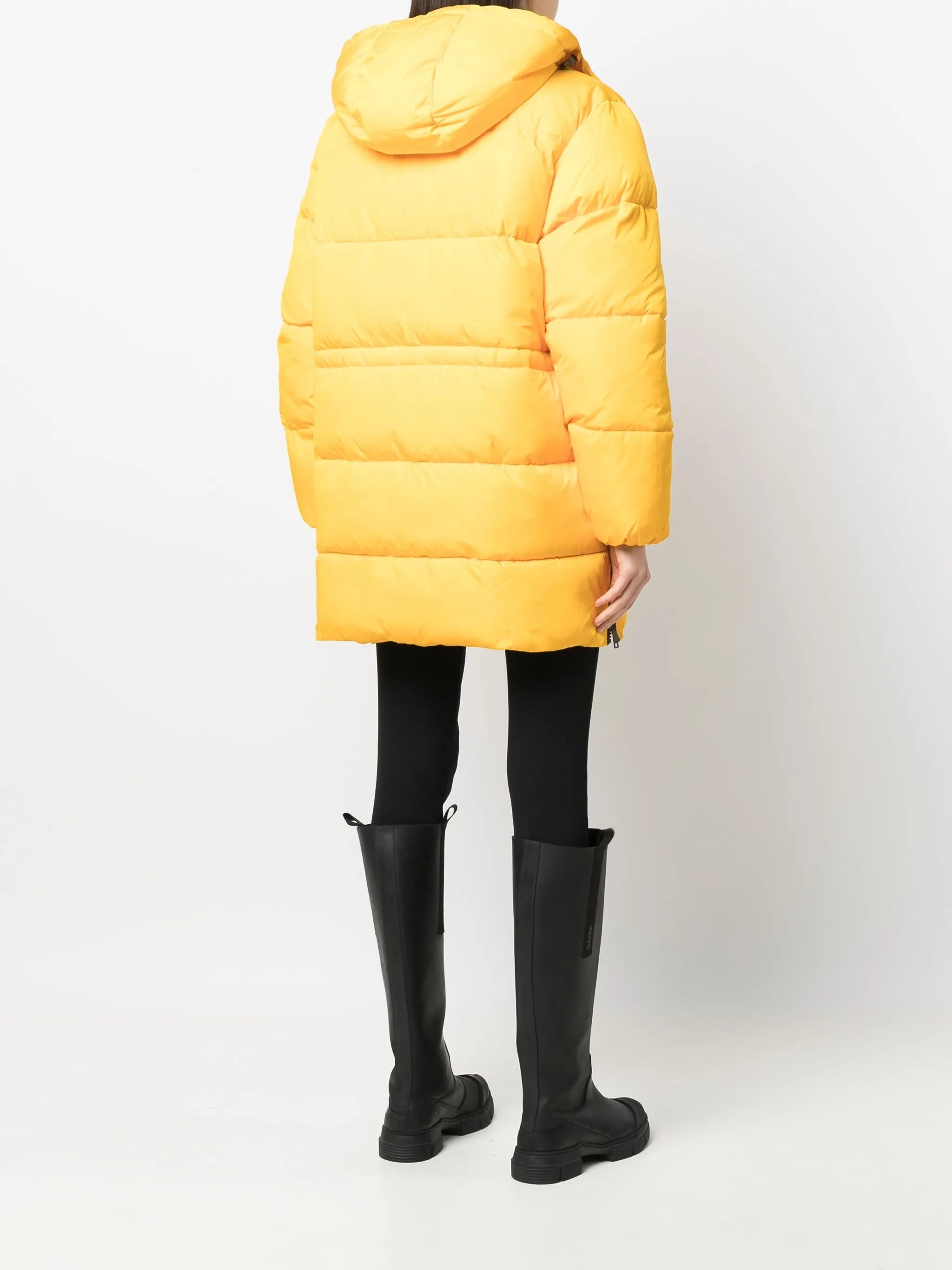 padded hooded coat