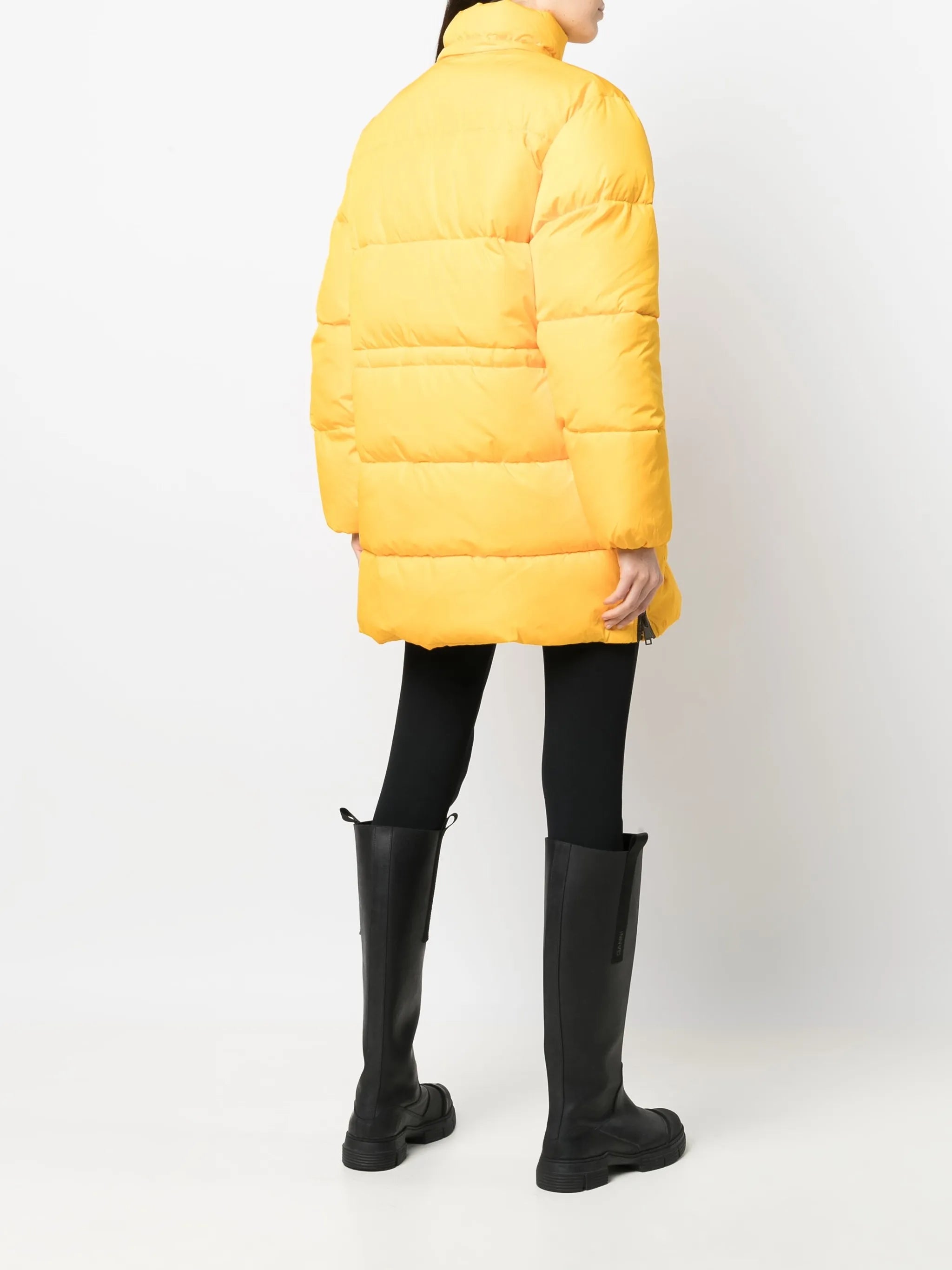 padded hooded coat