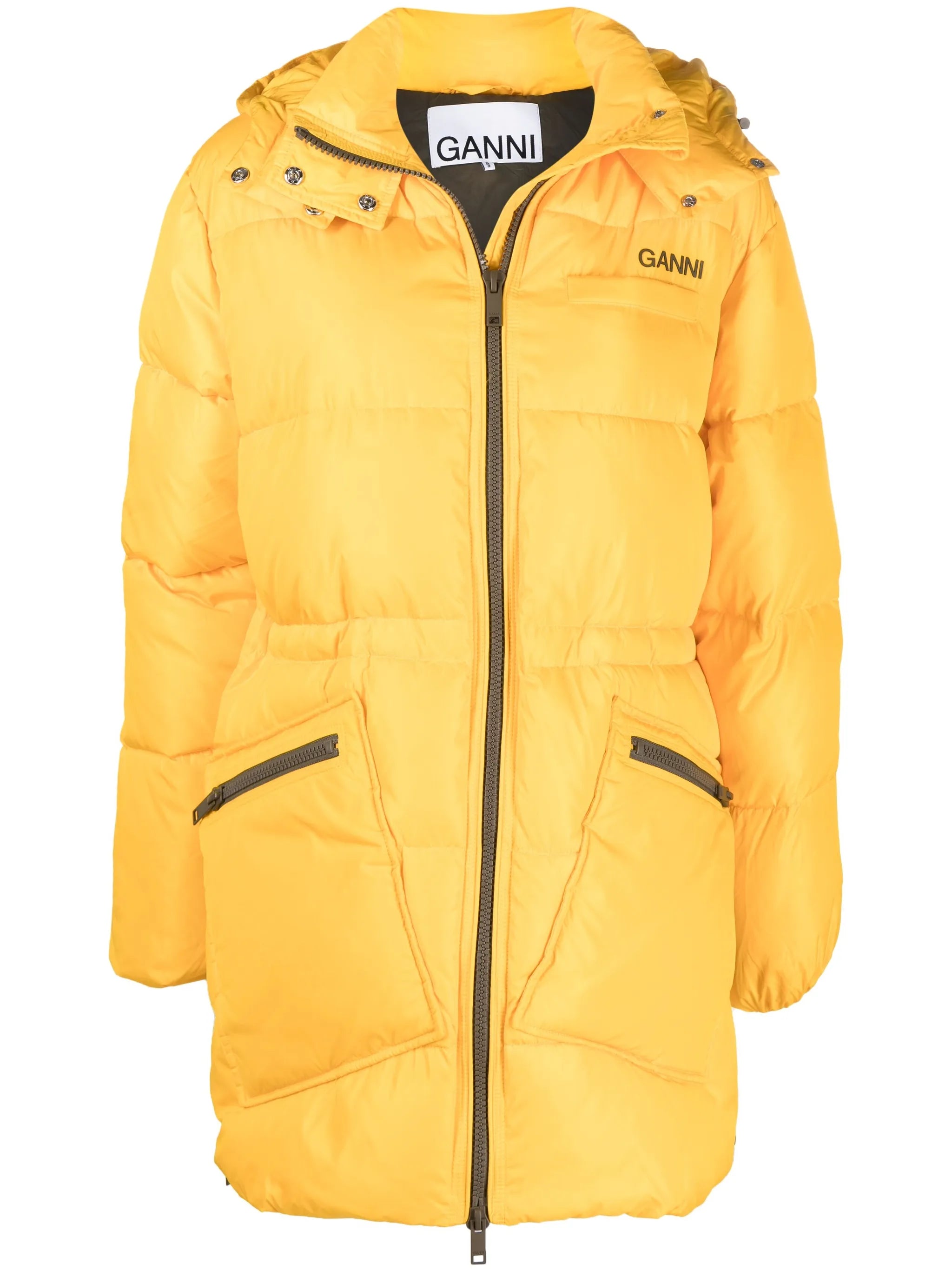padded hooded coat