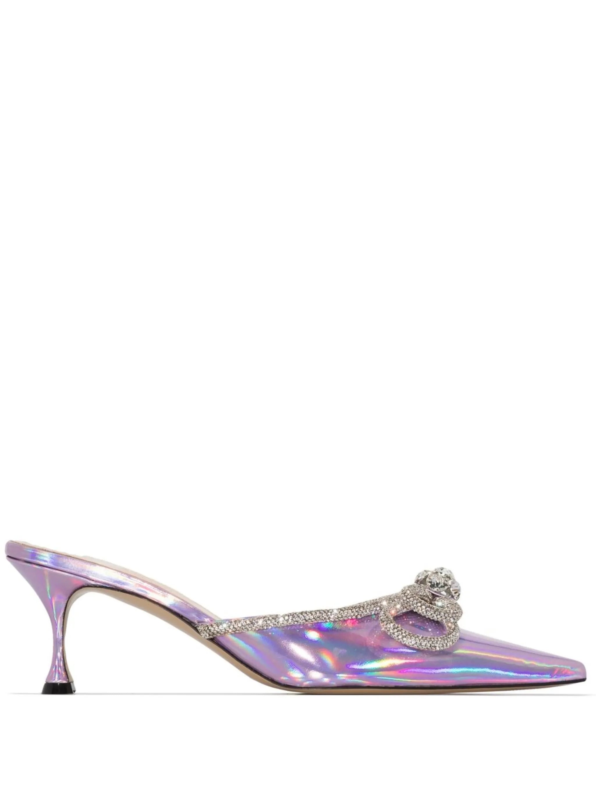 70mm bow-detail heeled pumps