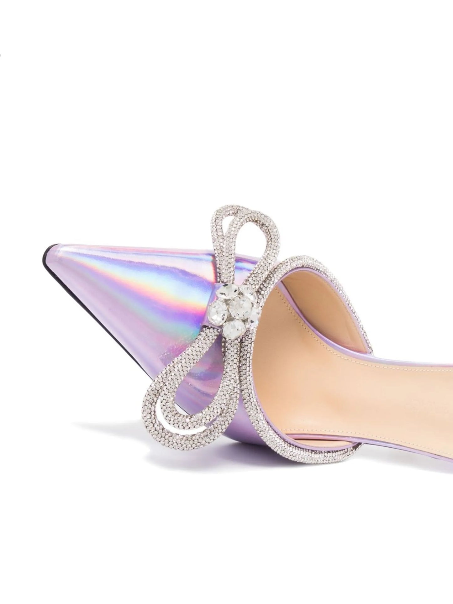 70mm bow-detail heeled pumps