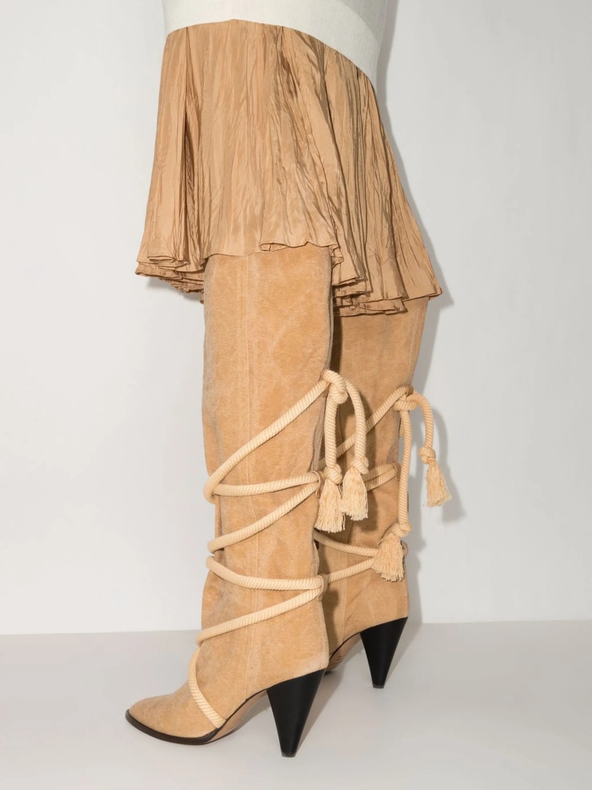 Lophie 90mm rope-strap boots
