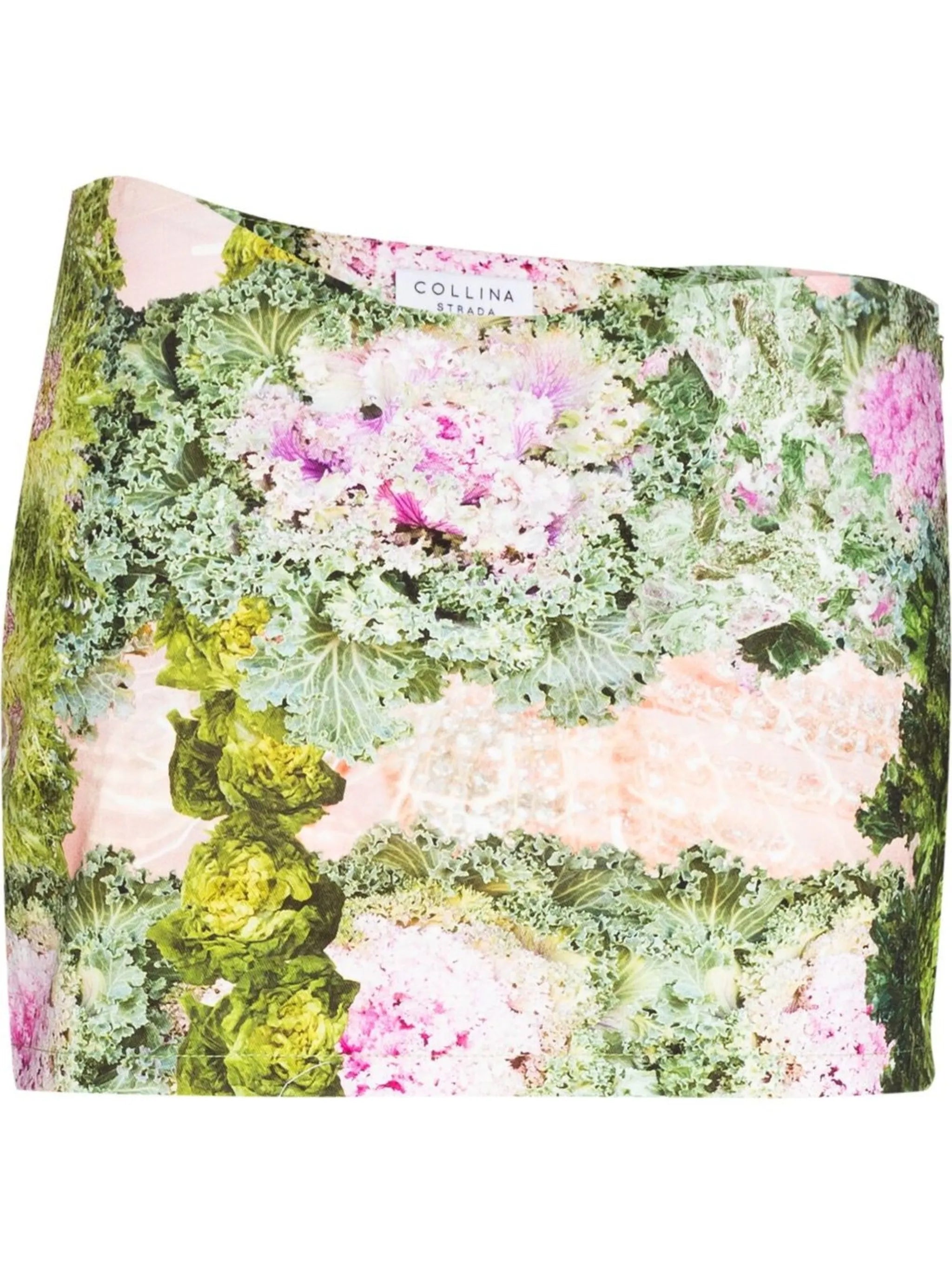 floral-print miniskirt