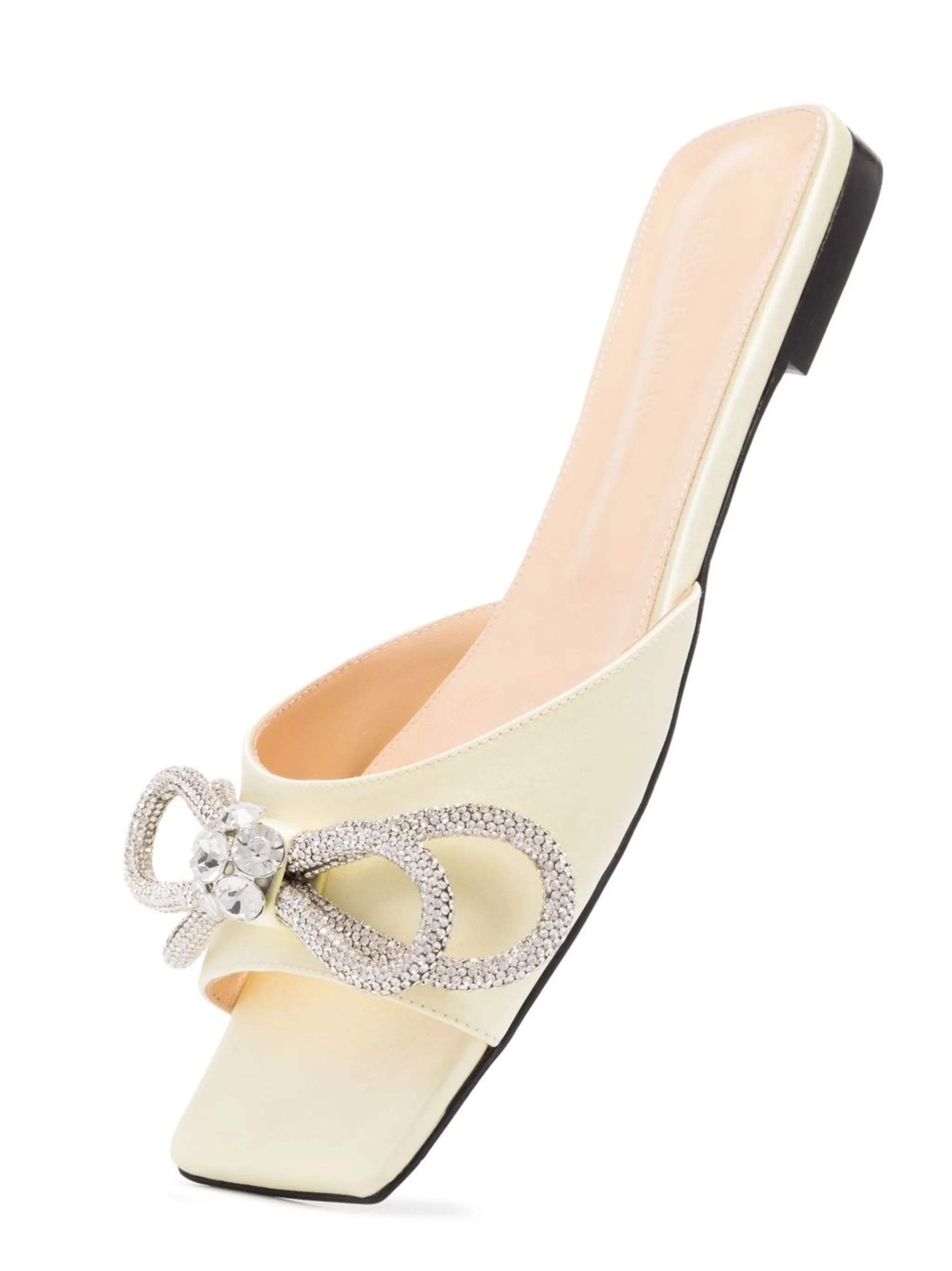 bow-detail square-toe sandals