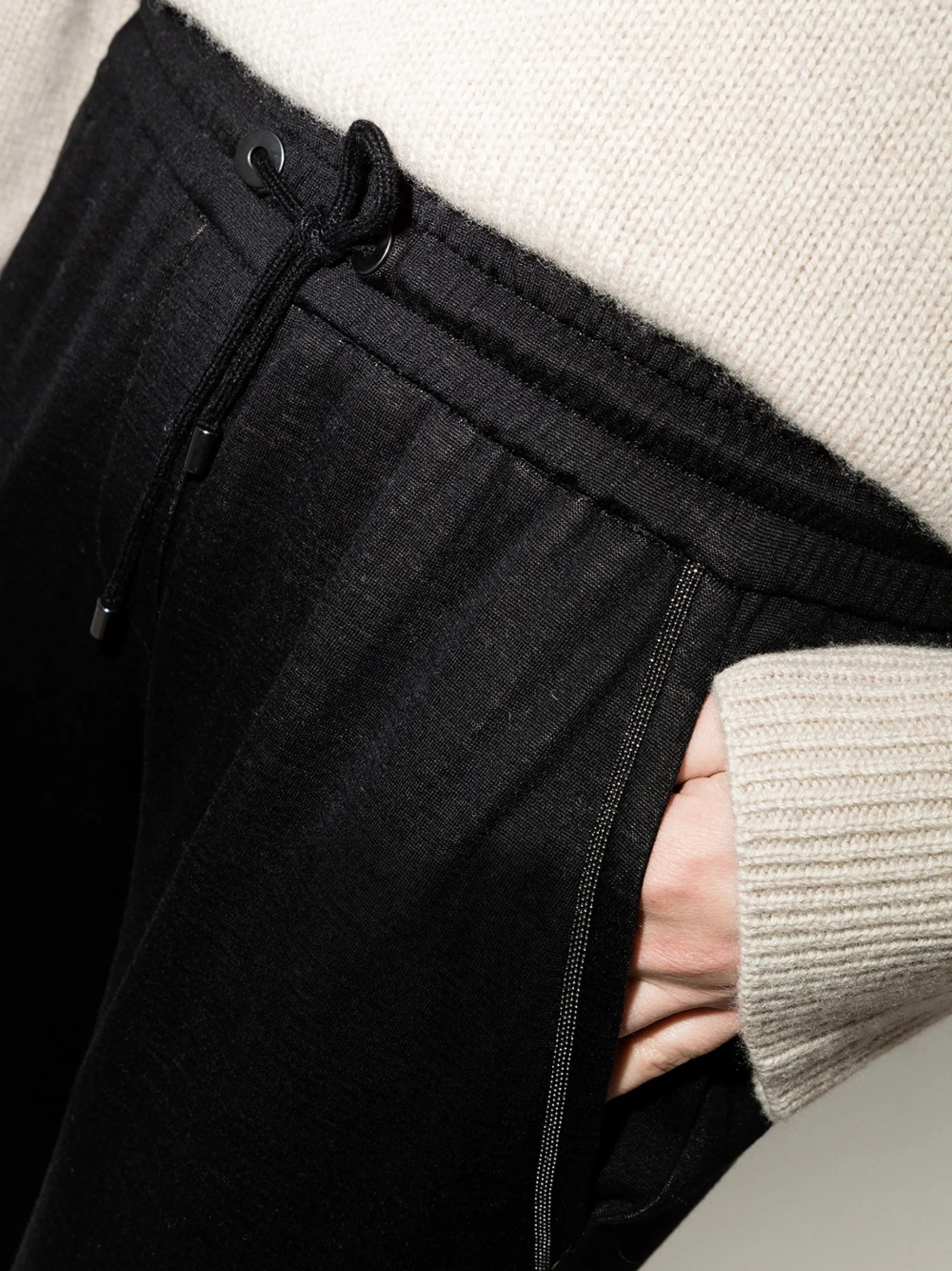 Monili-detail drawstring track pants