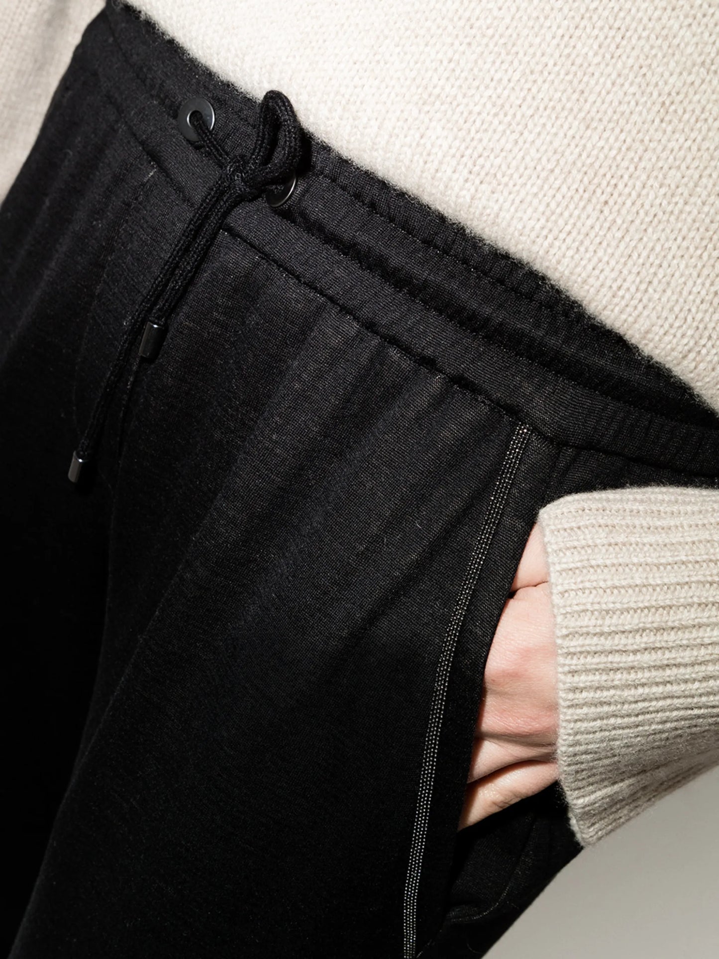 Monili-detail drawstring track pants