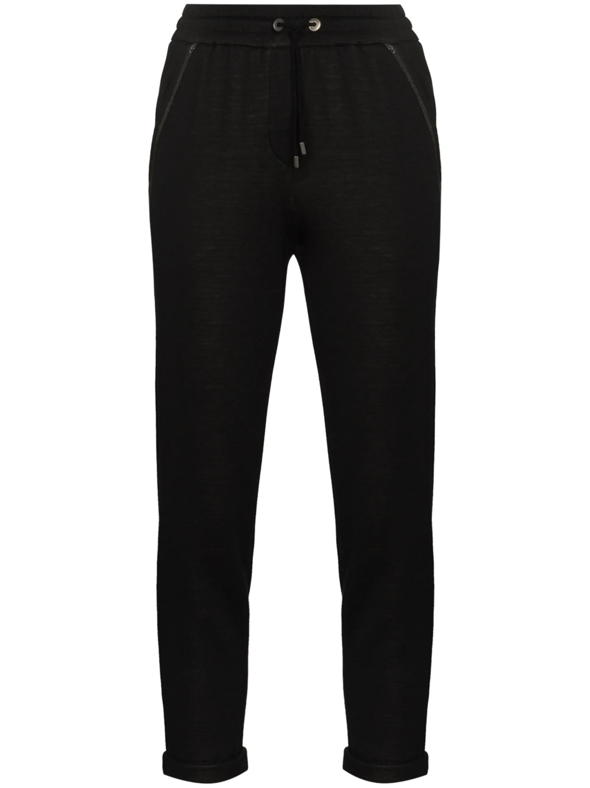 Monili-detail drawstring track pants