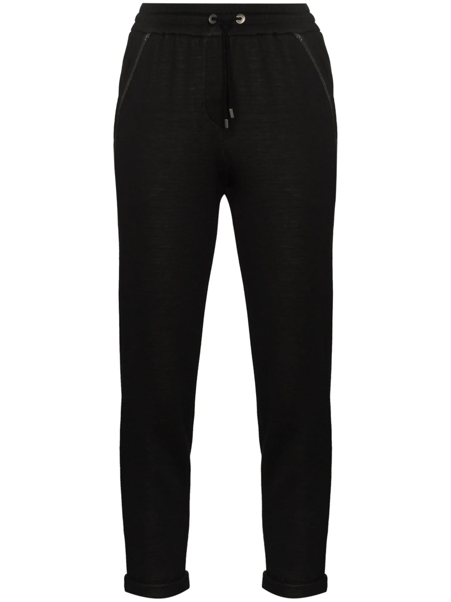 Monili-detail drawstring track pants