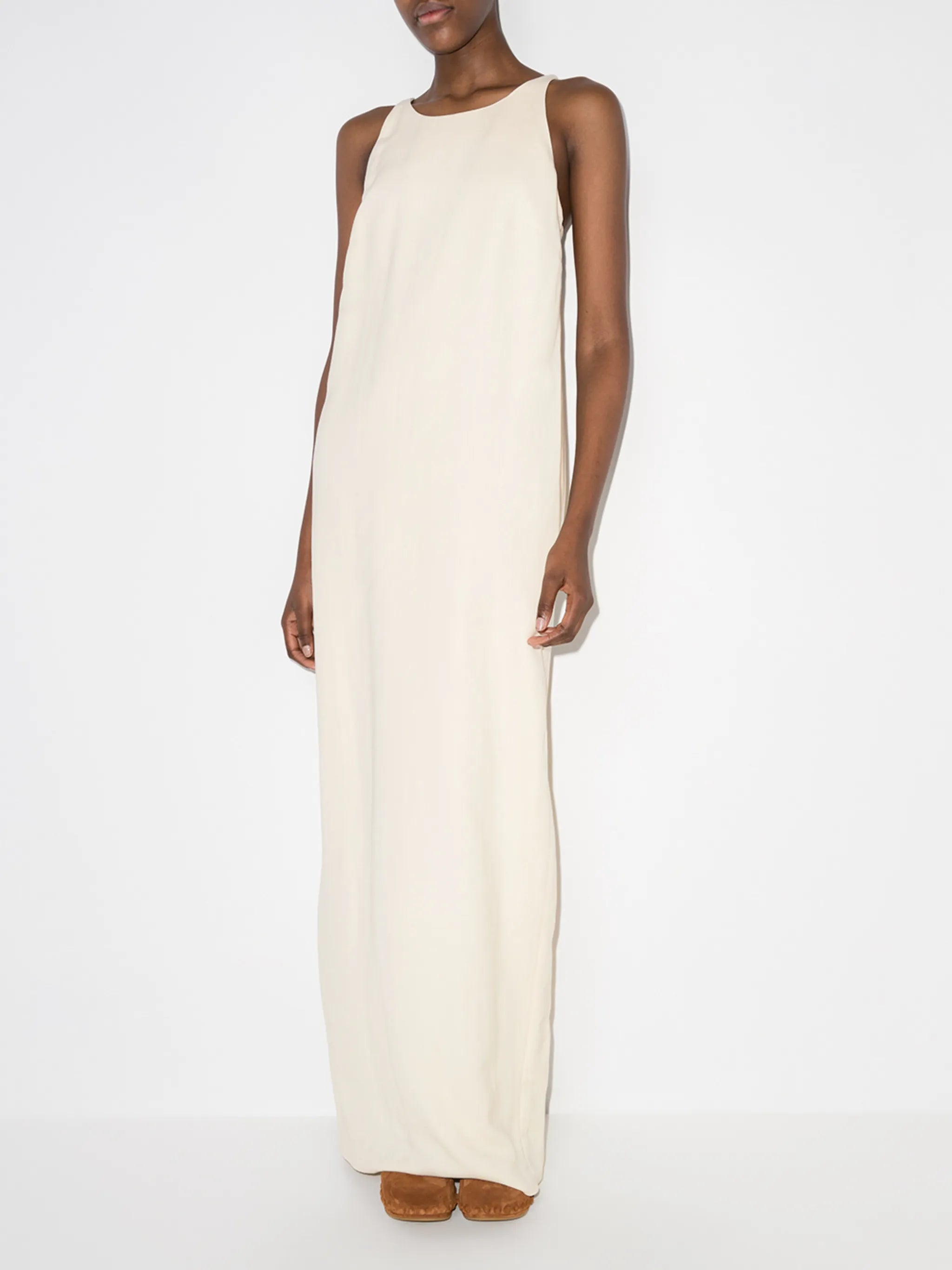 Monili-chain sleeveless maxi dress