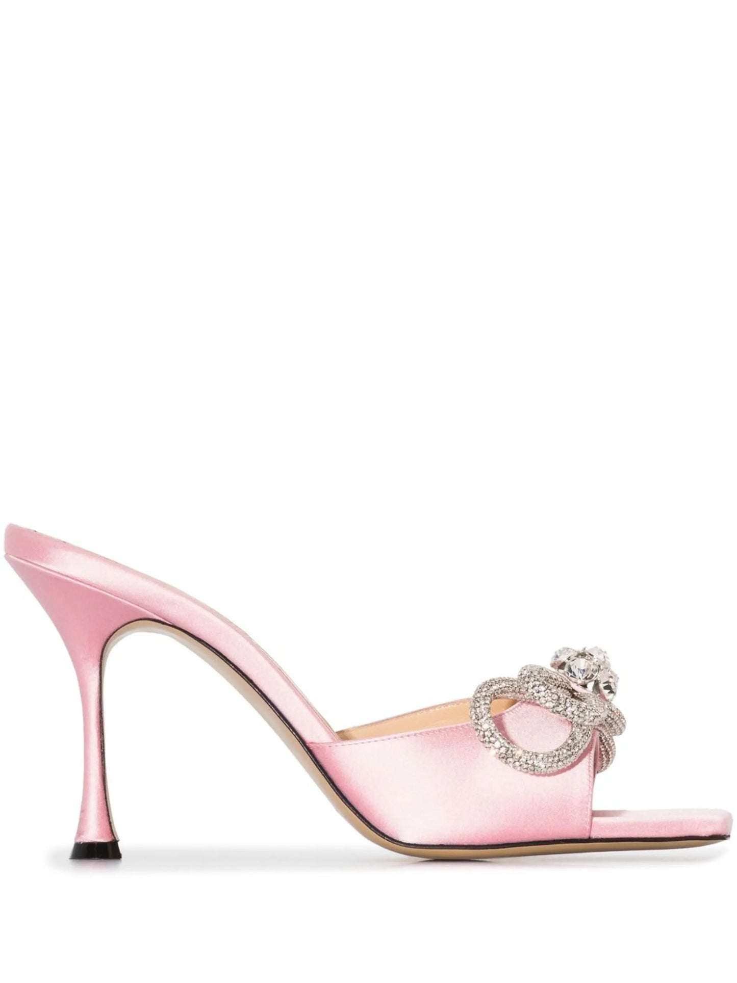 bow-detail 100mm sandals