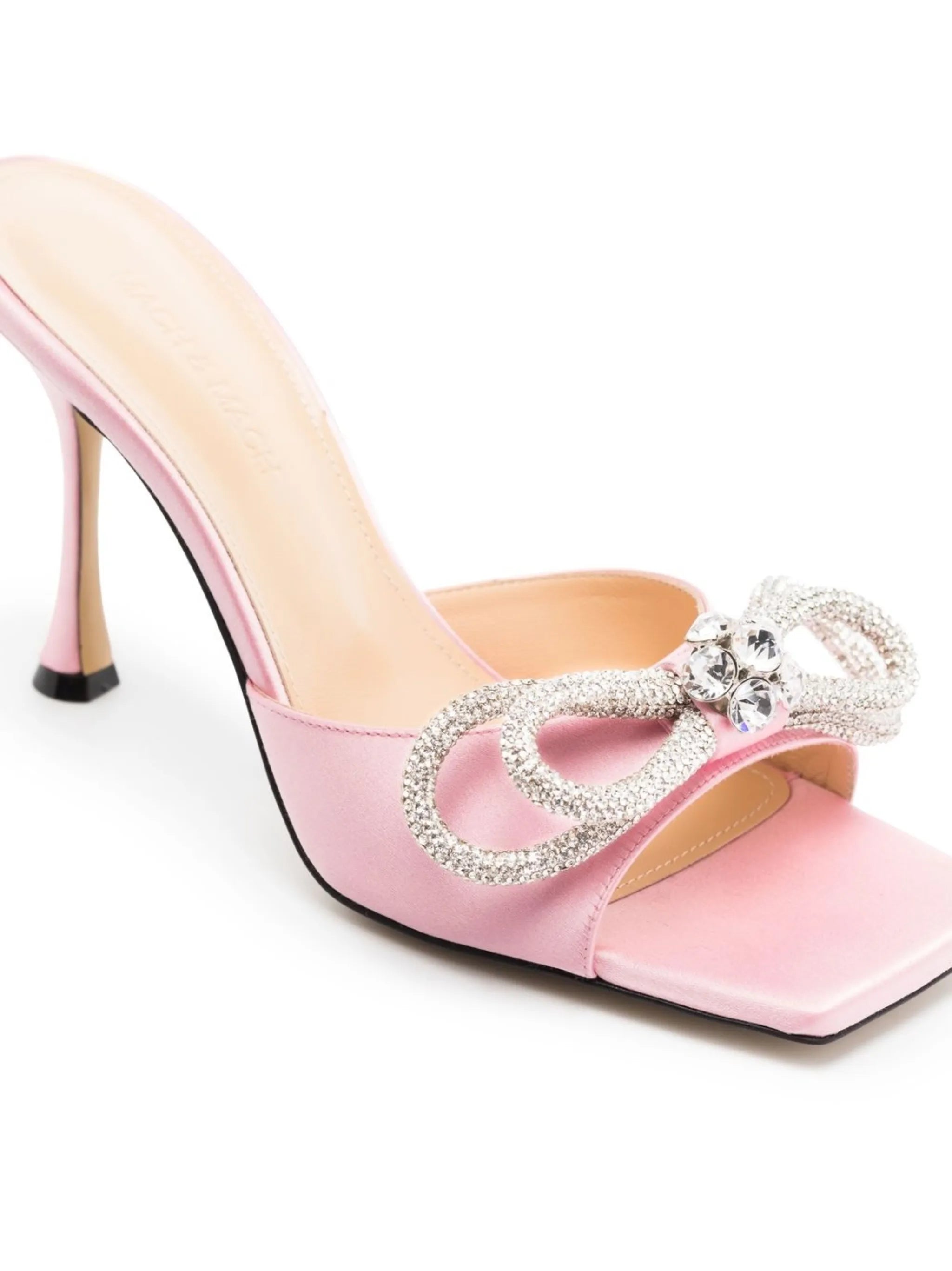 bow-detail 100mm sandals