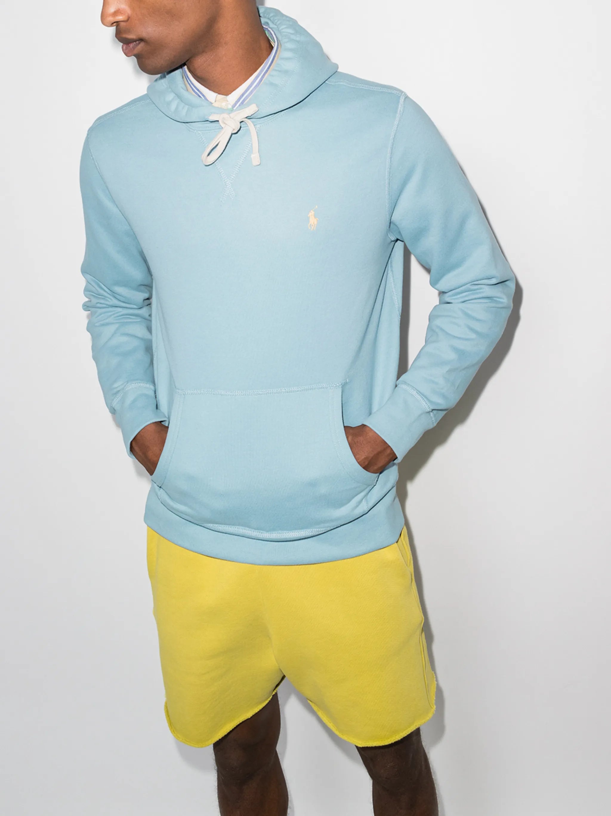 logo-embroidered hoodie
