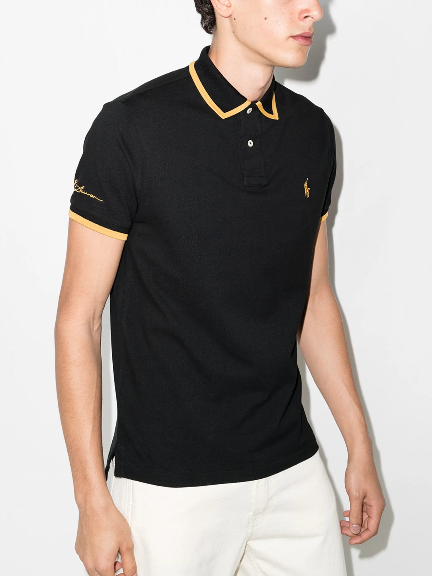 logo-embroidered polo shirt