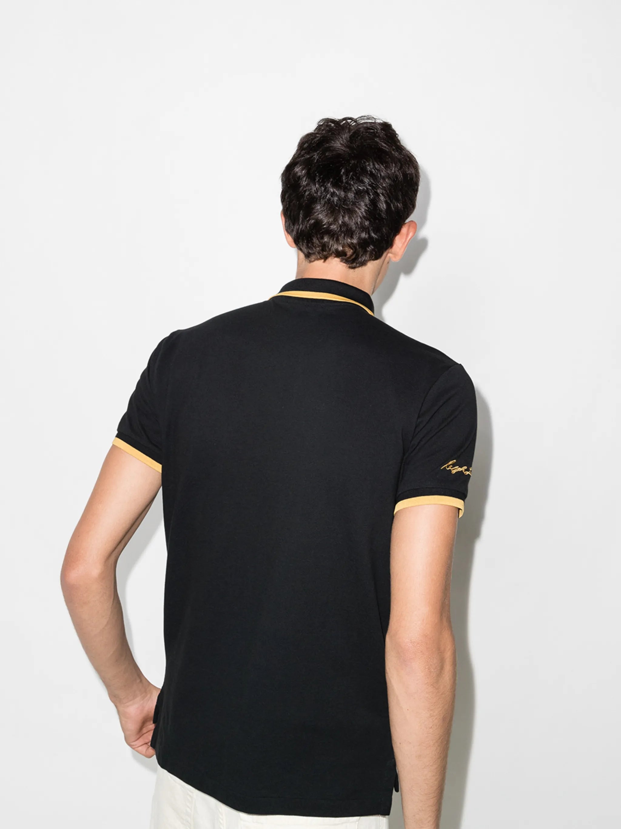 logo-embroidered polo shirt