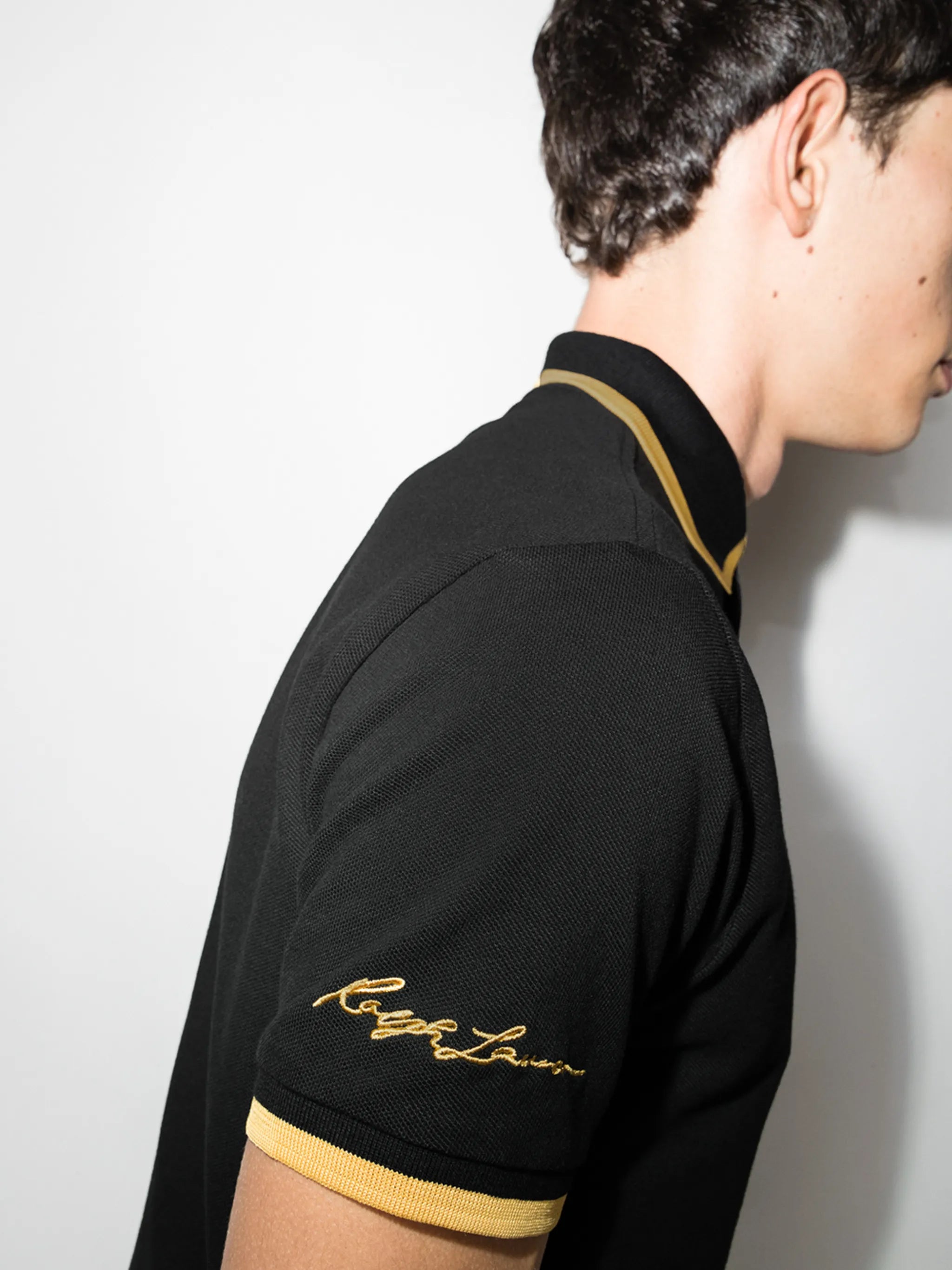 logo-embroidered polo shirt