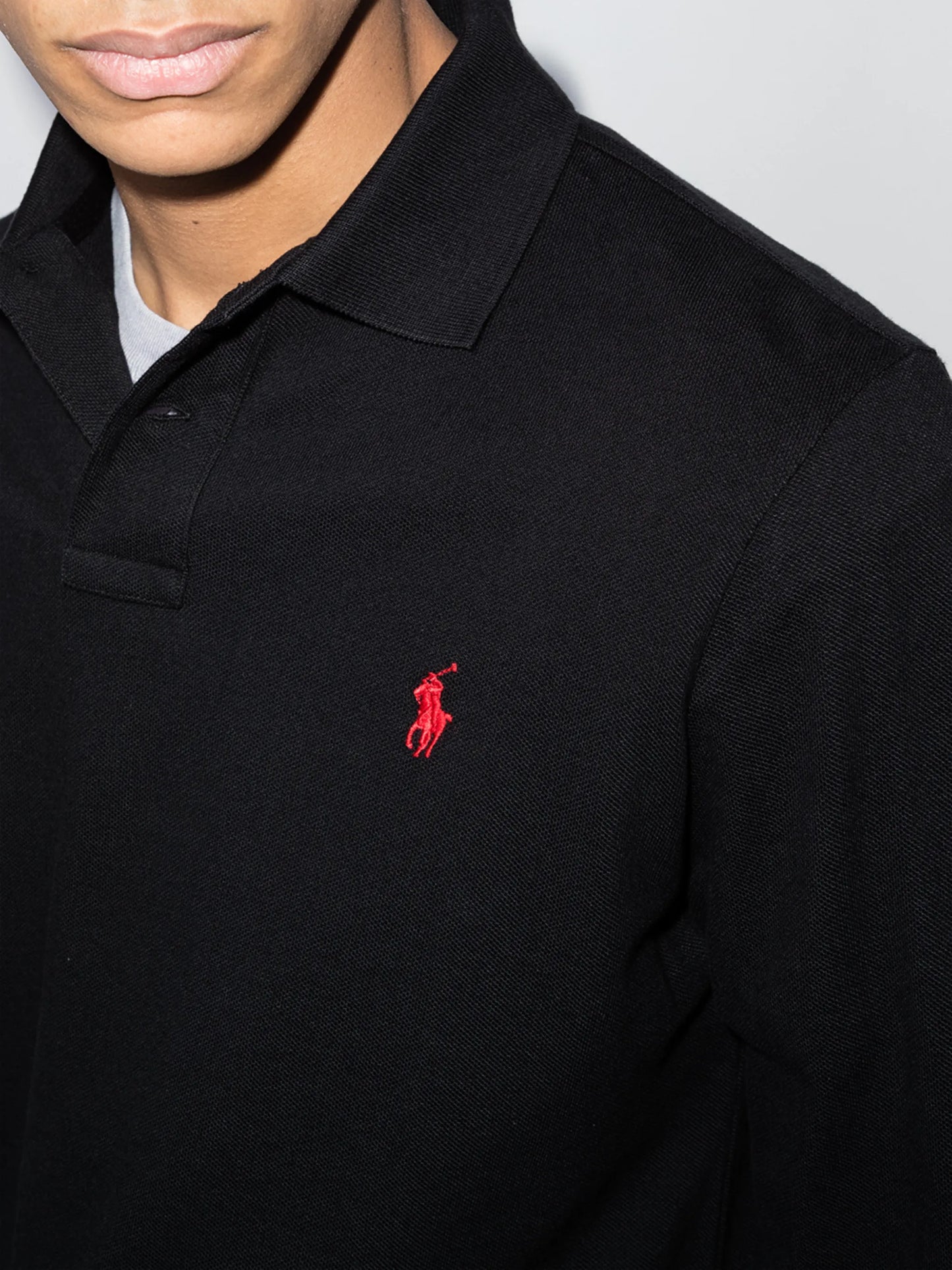 logo-embroidered polo shirt