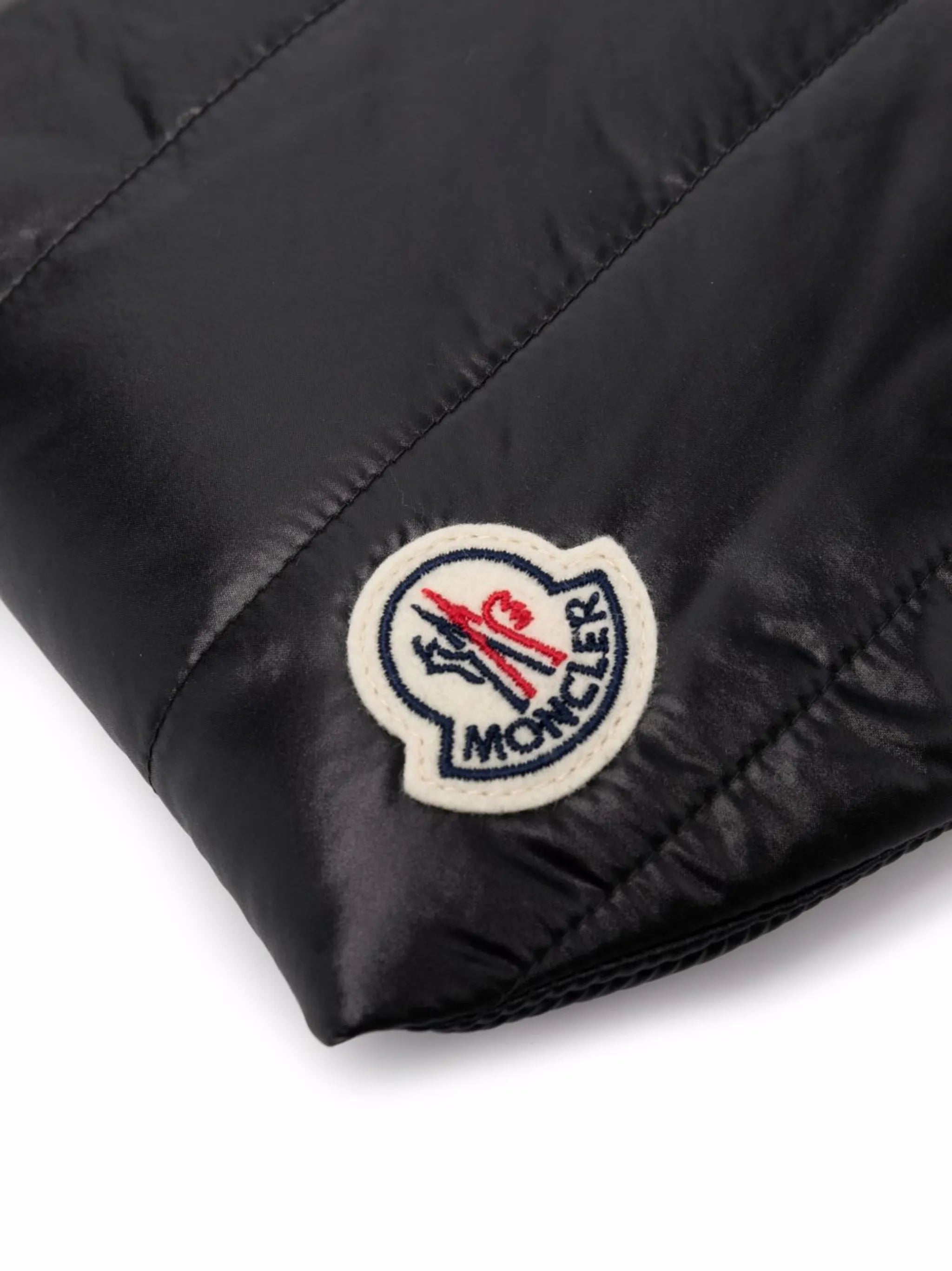 x Poldo logo-patch padded dog coat