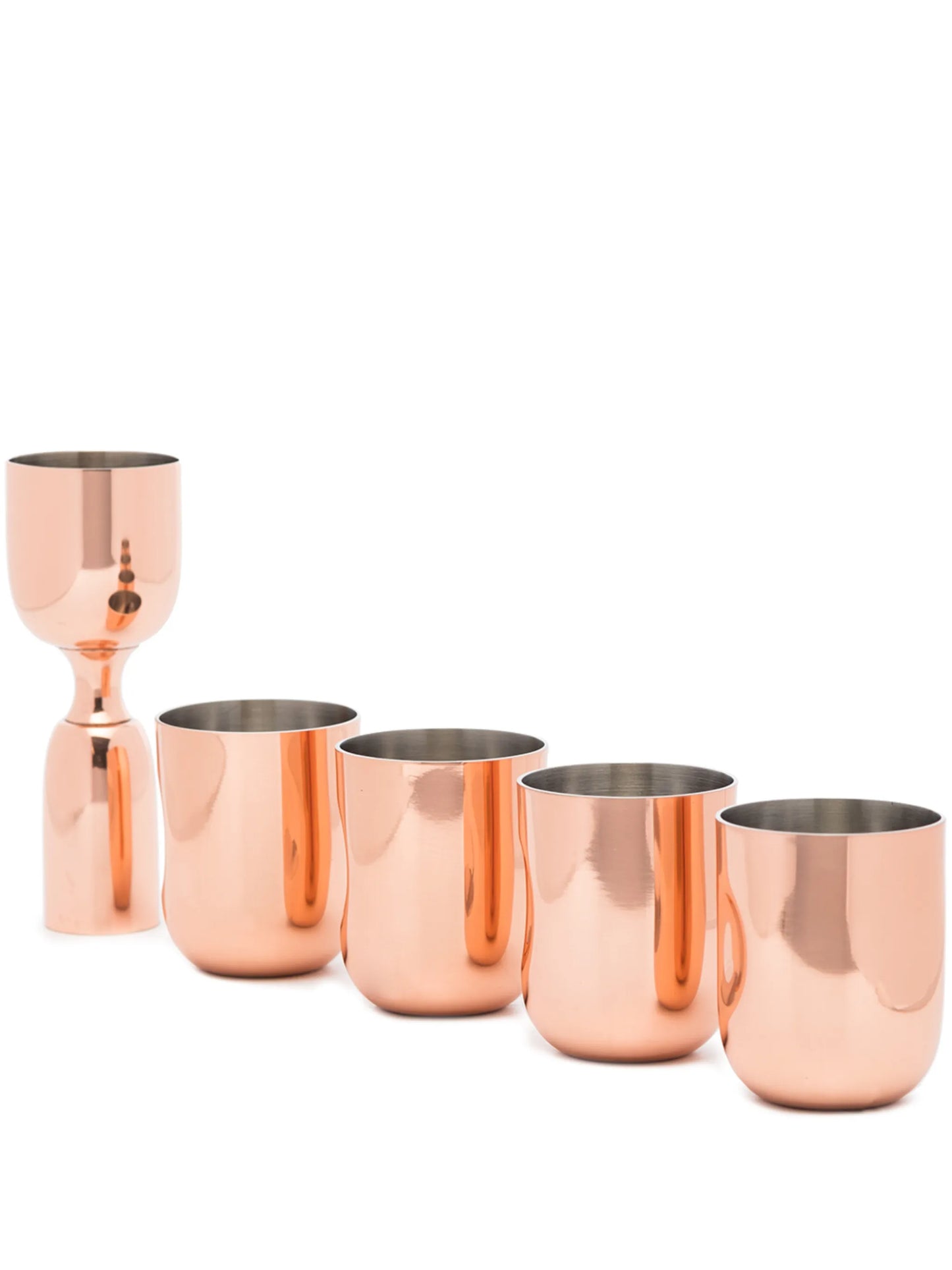Plum metallic-finish shot set