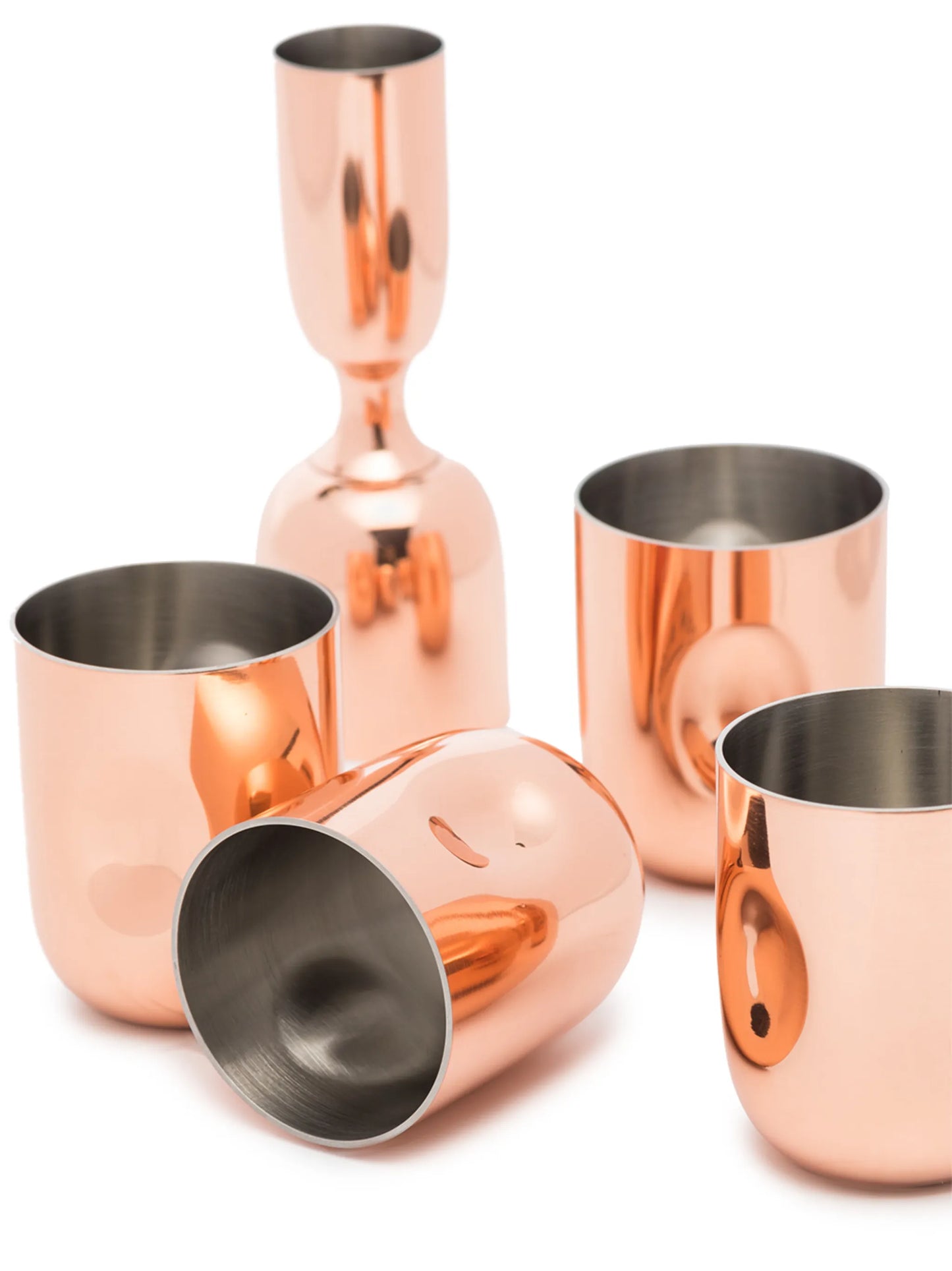 Plum metallic-finish shot set