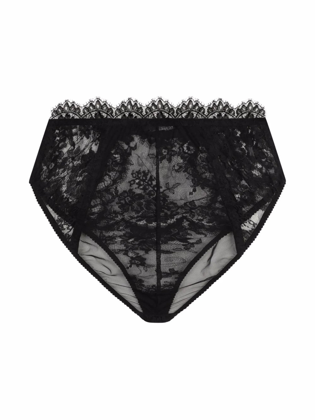 high-waisted lace briefs