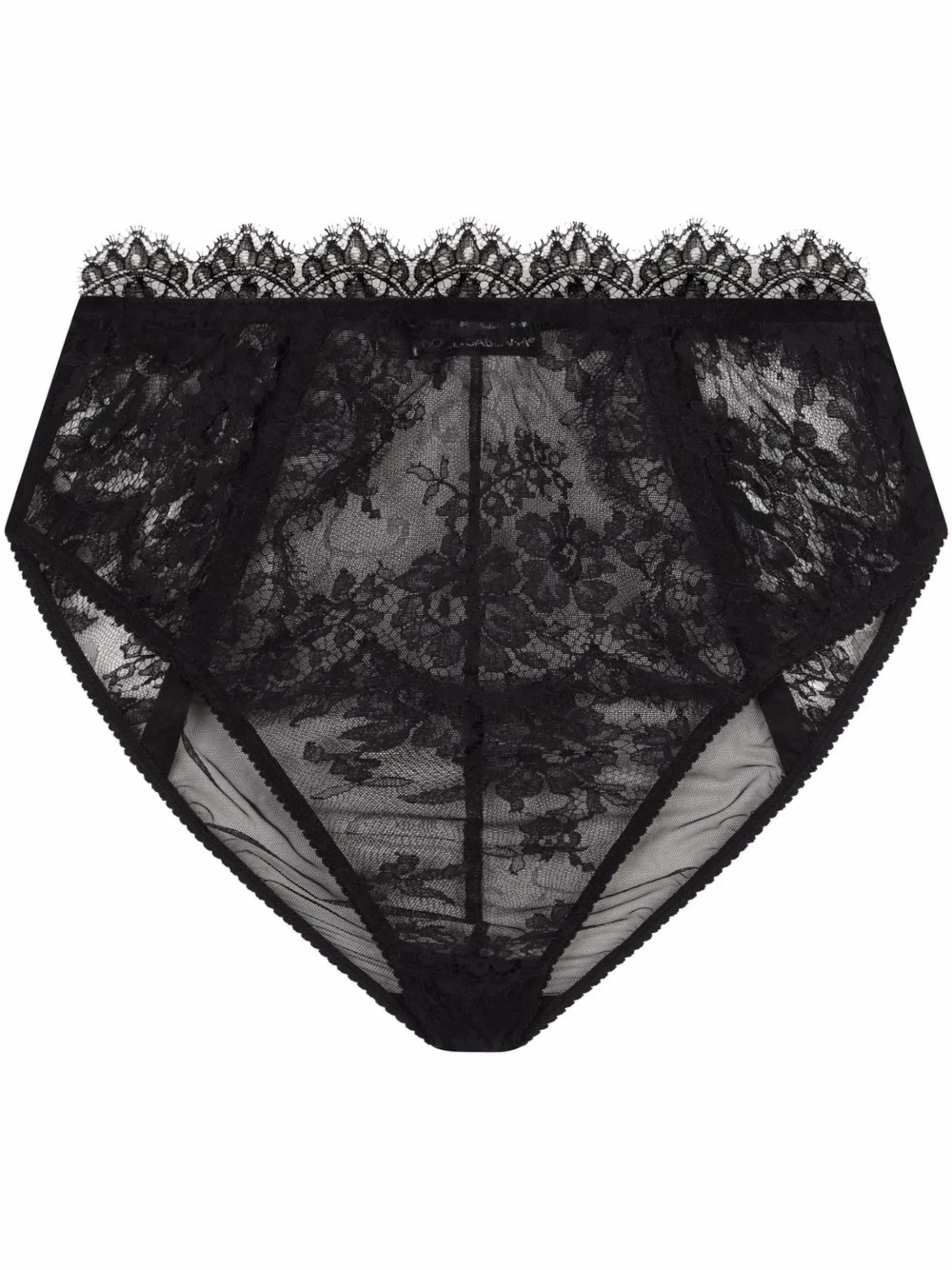 high-waisted lace briefs