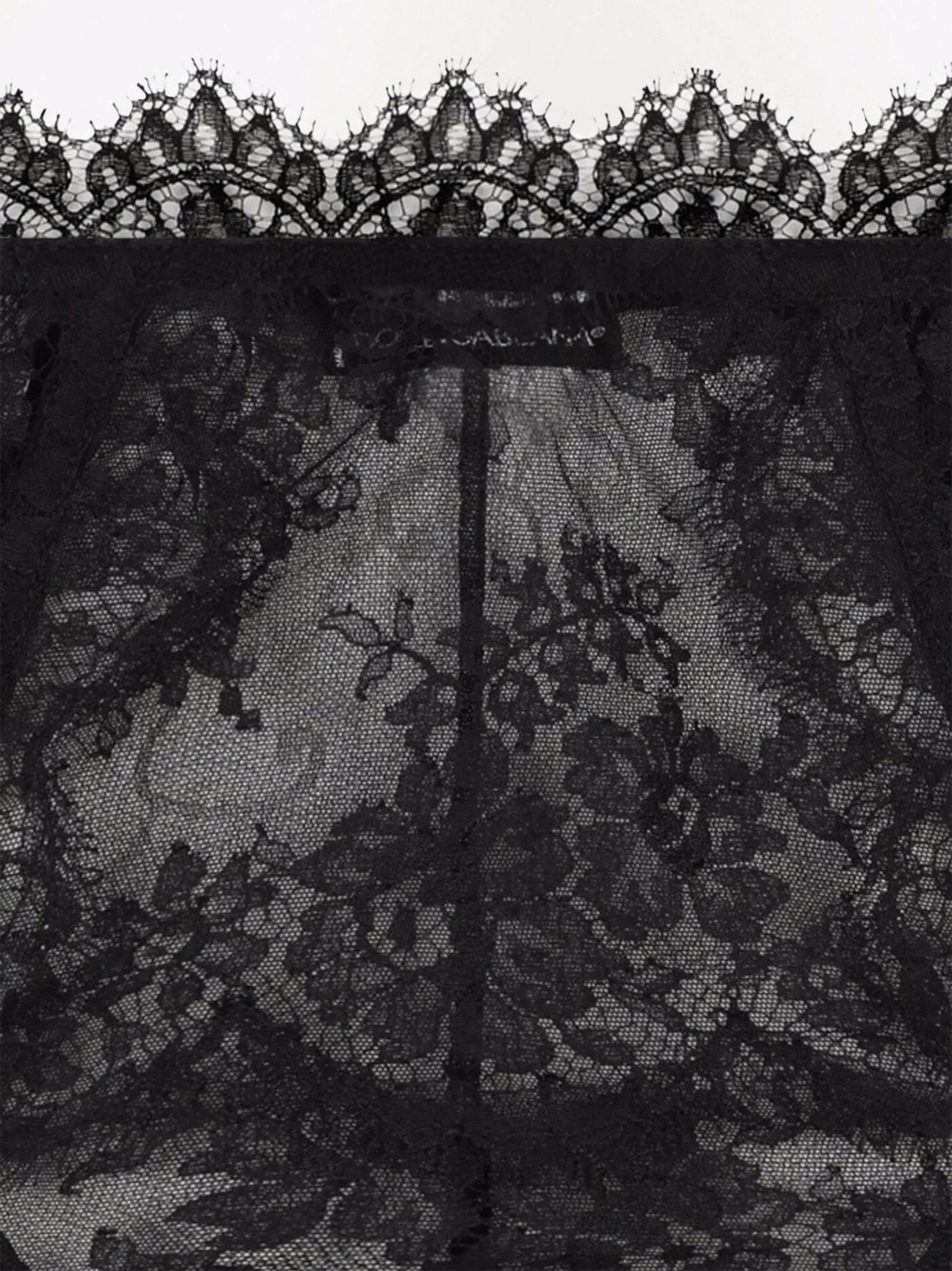 high-waisted lace briefs
