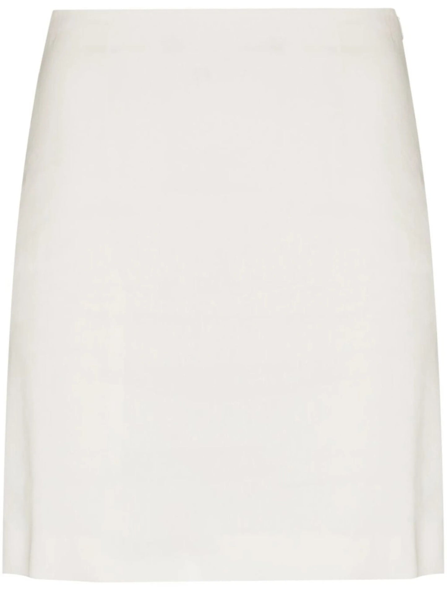 high-waisted linen miniskirt