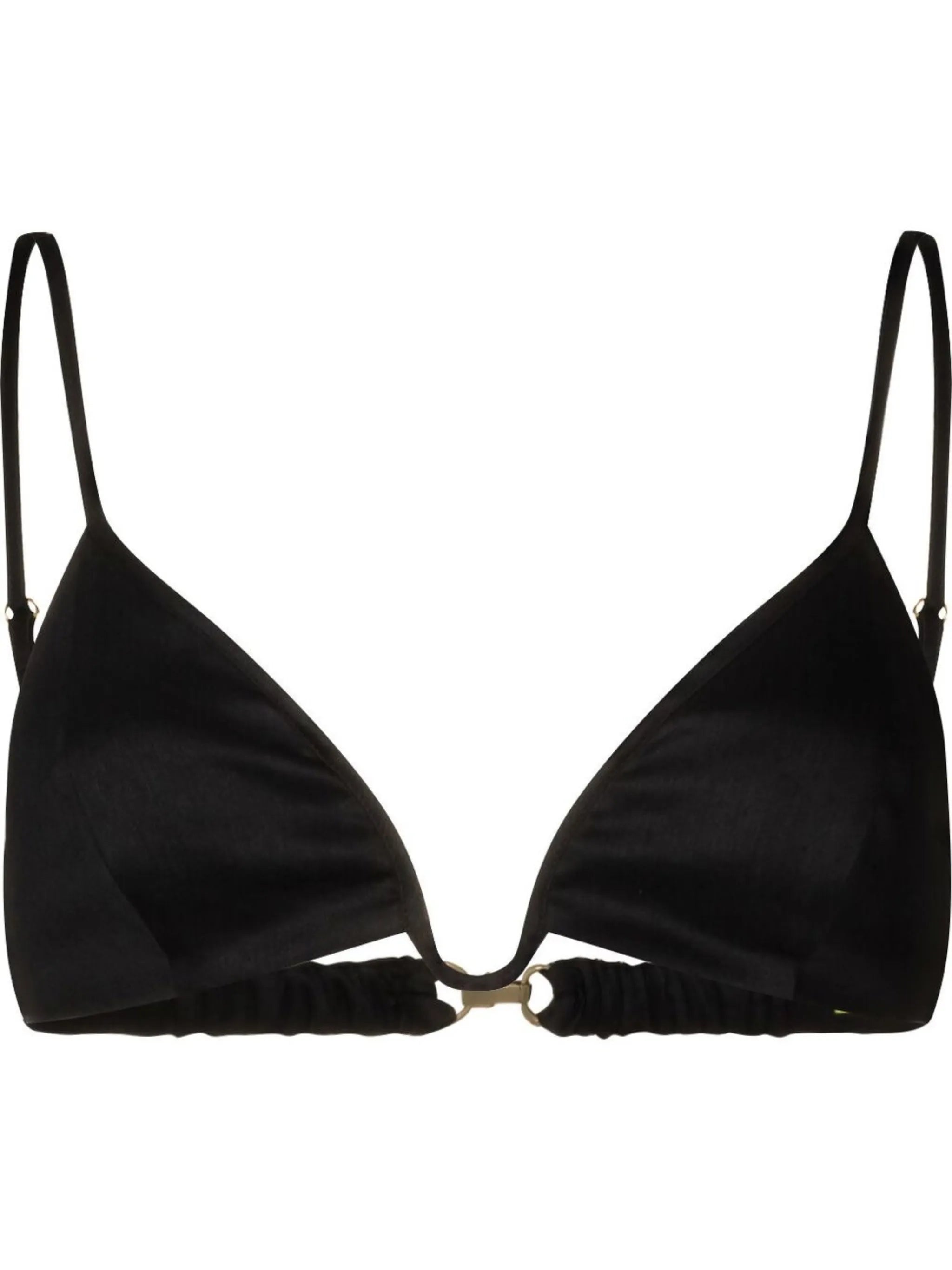 Parras triangle stretch-linen bralette