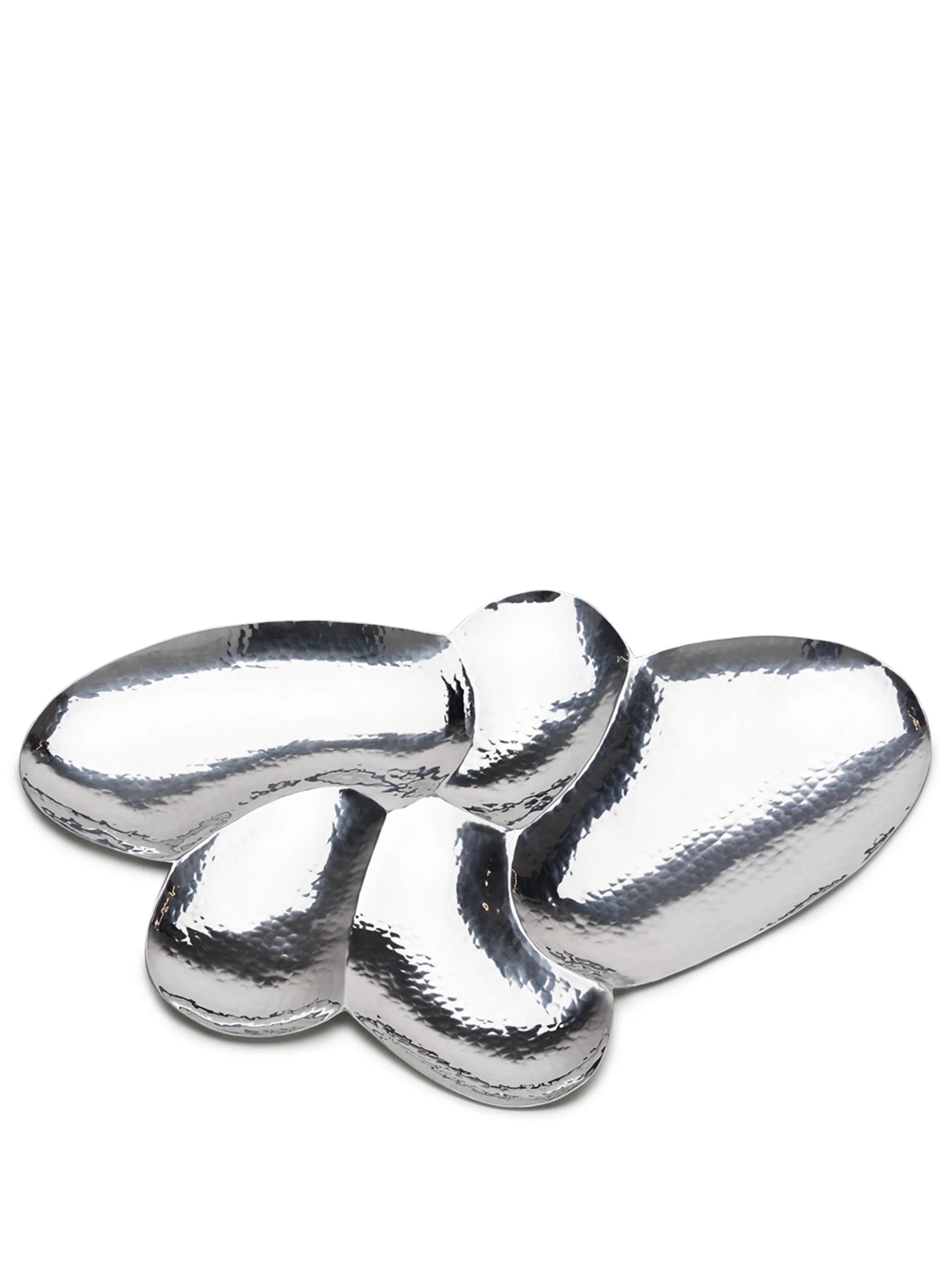 Cloud hammered platter