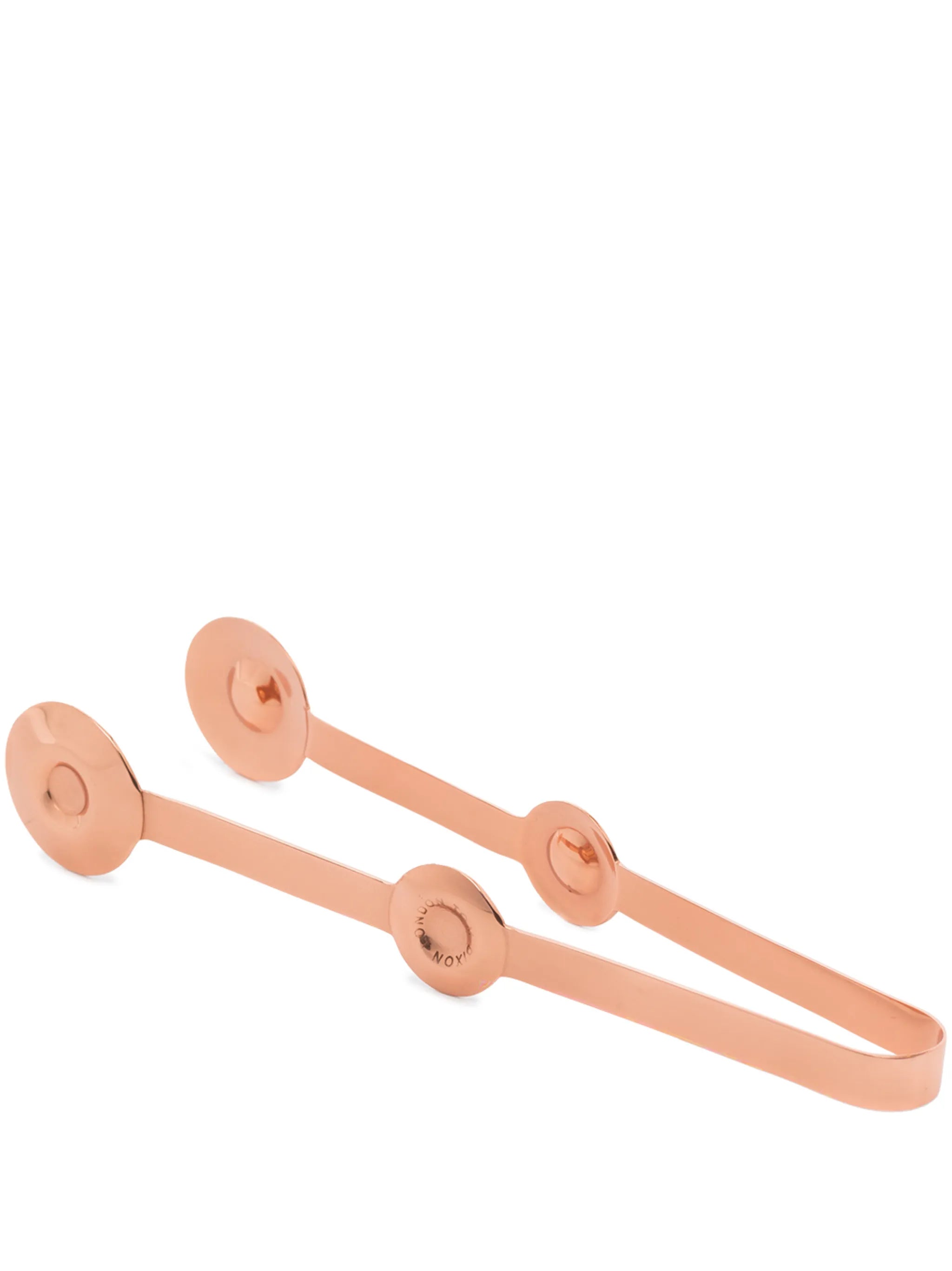 Plum logo-engraved tongs