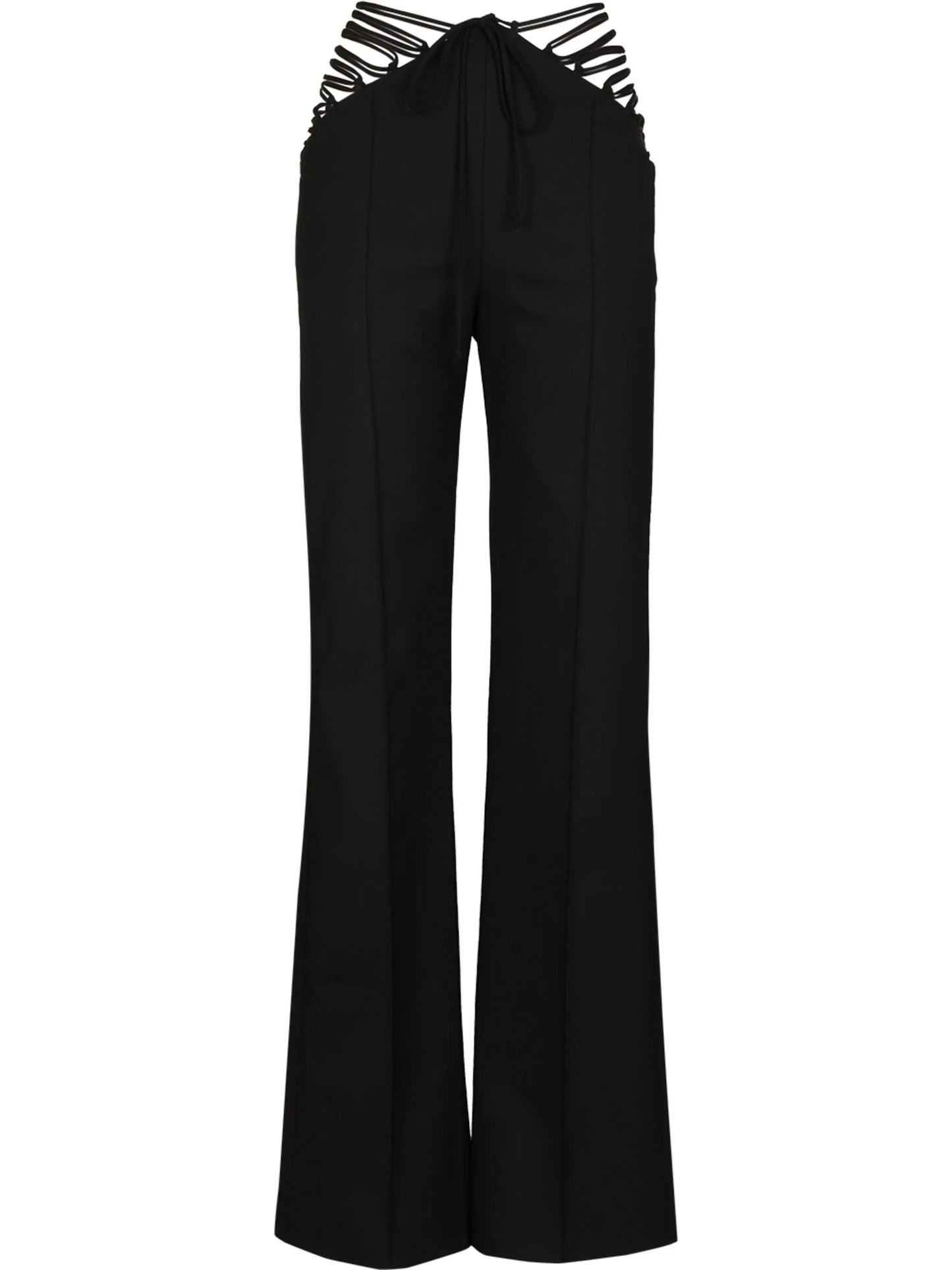 lace-up tailored trousers