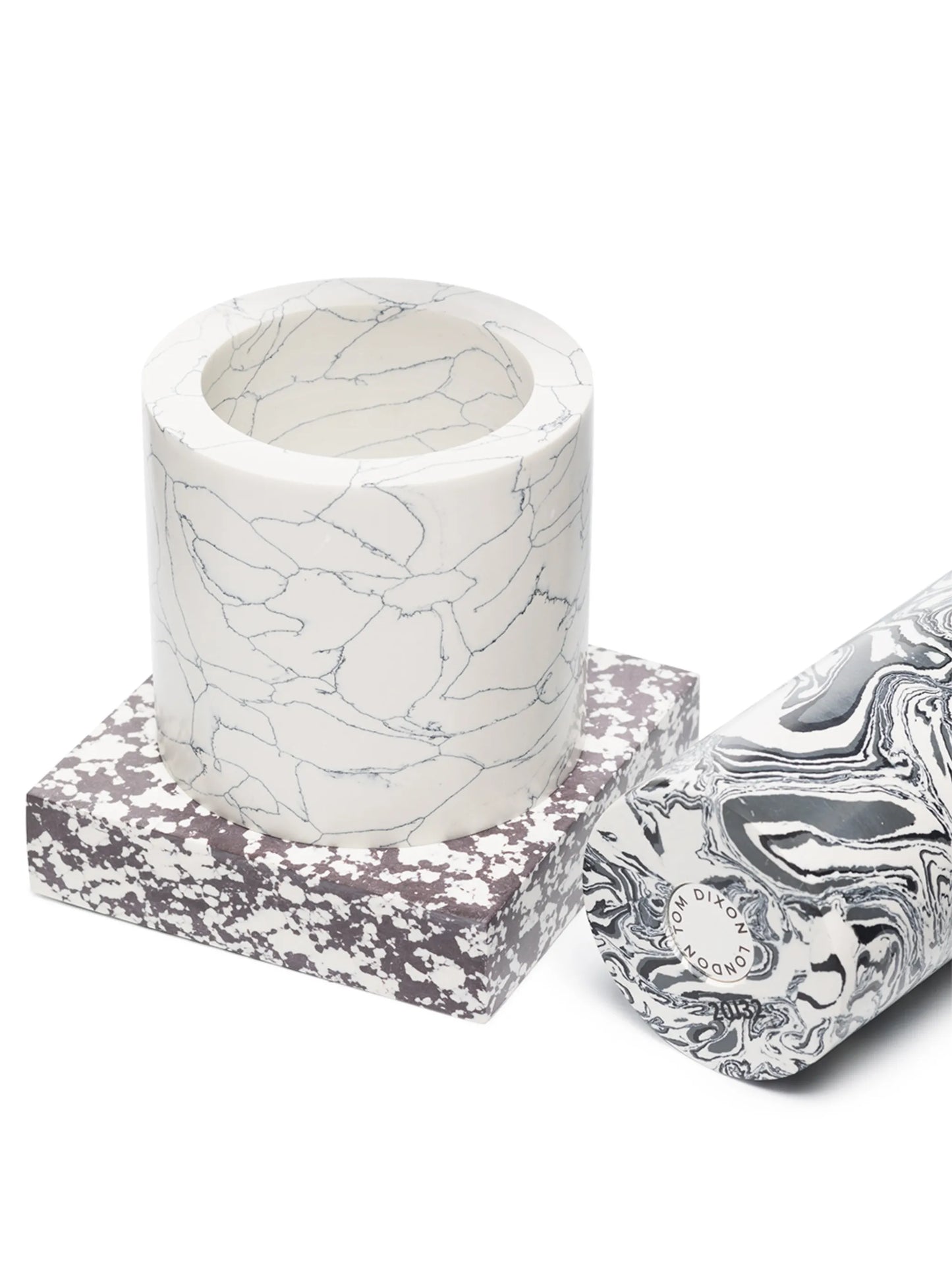 Swirl marble vase