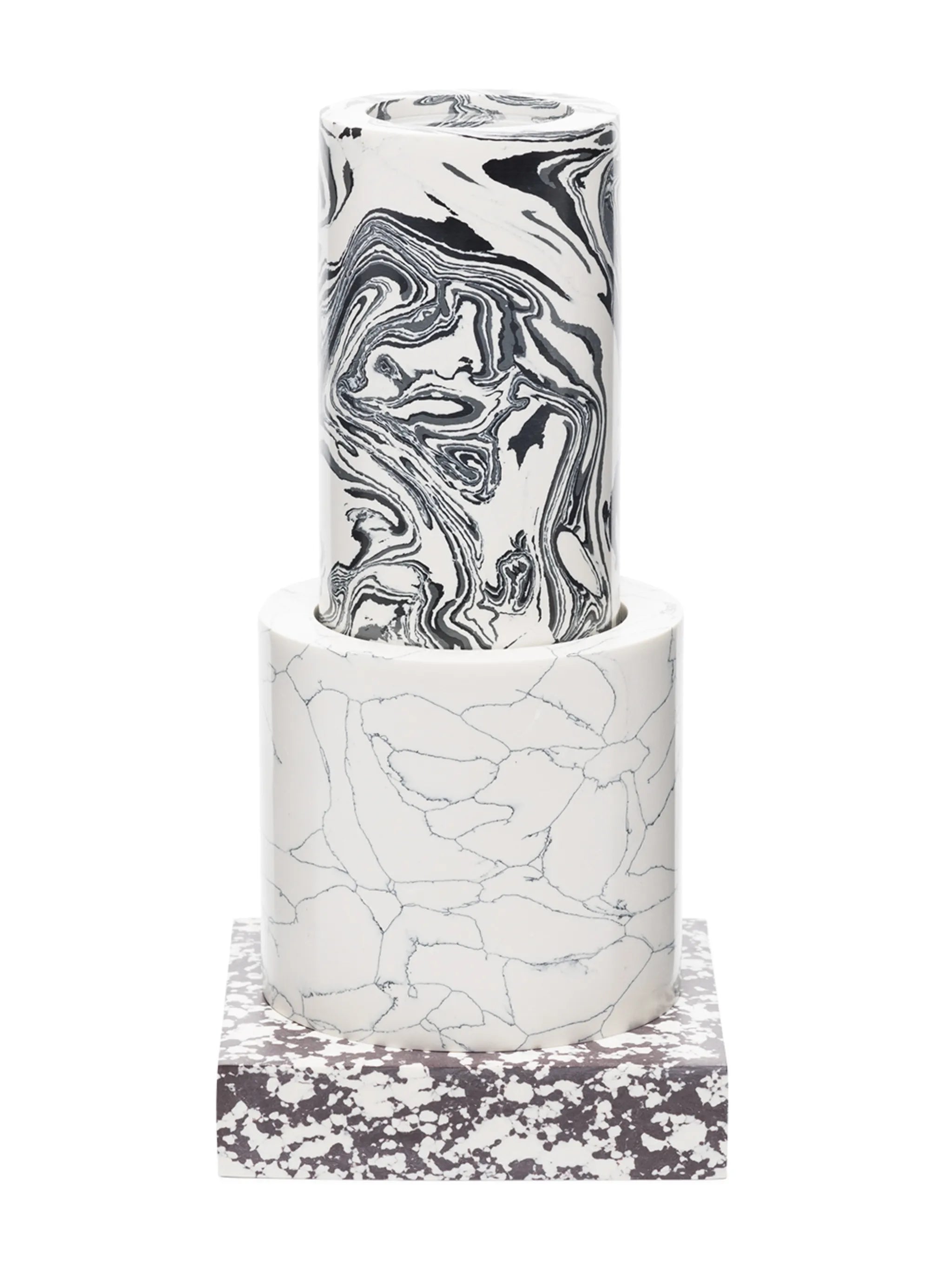 Swirl marble vase