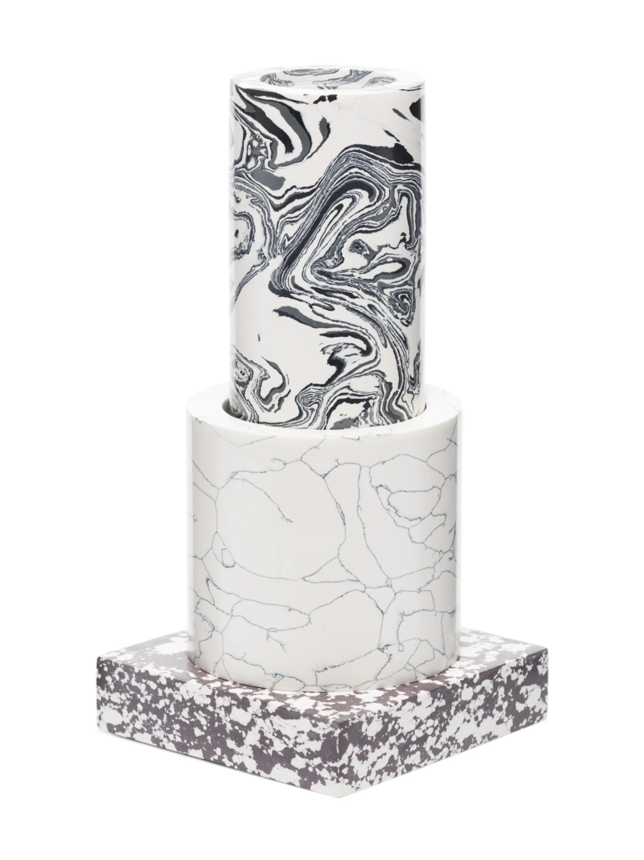 Swirl marble vase
