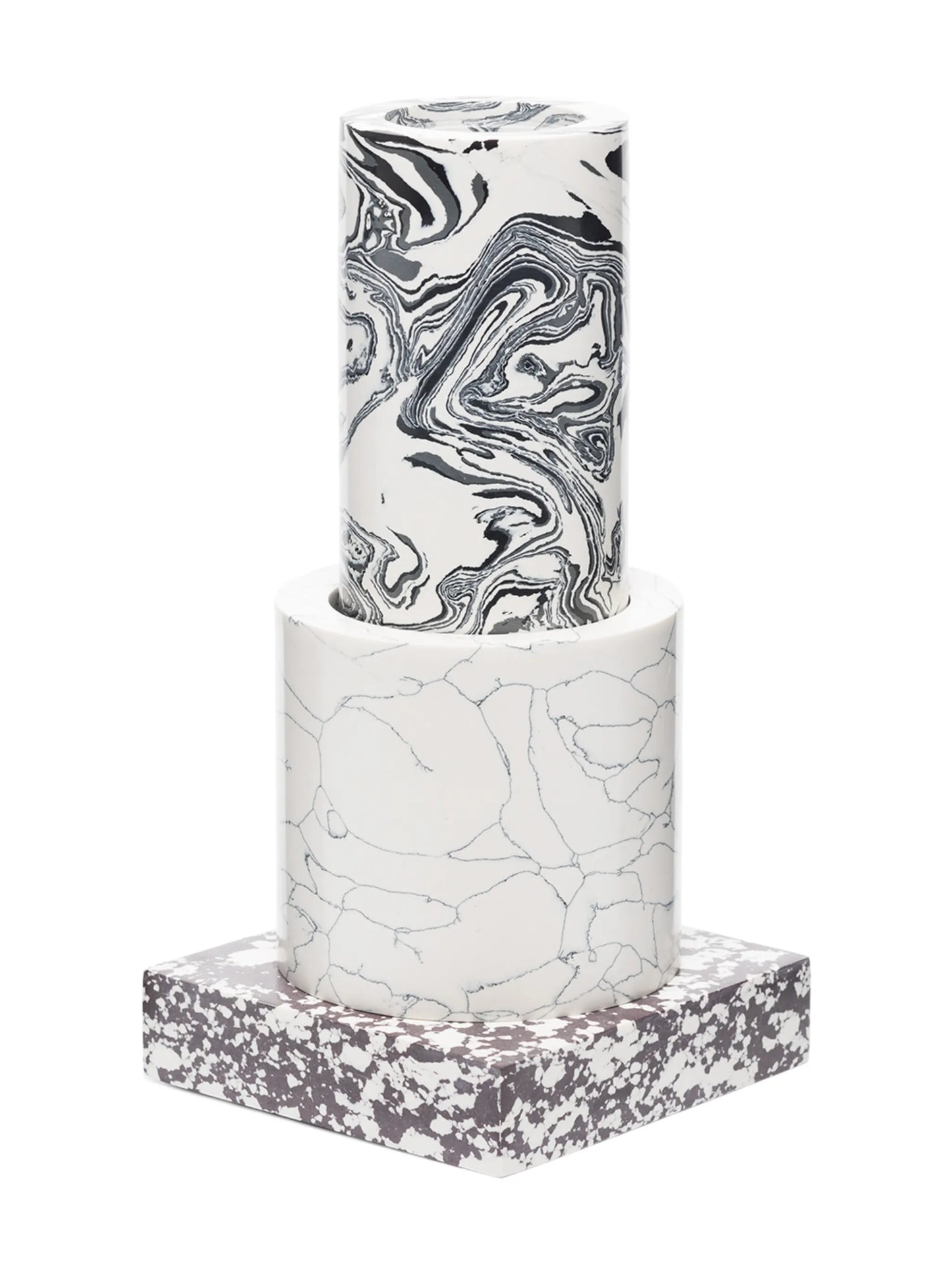 Swirl marble vase