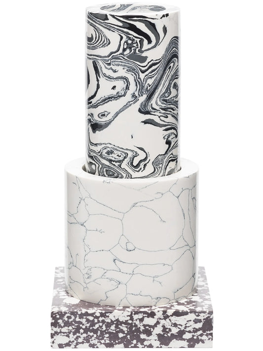 Swirl marble vase
