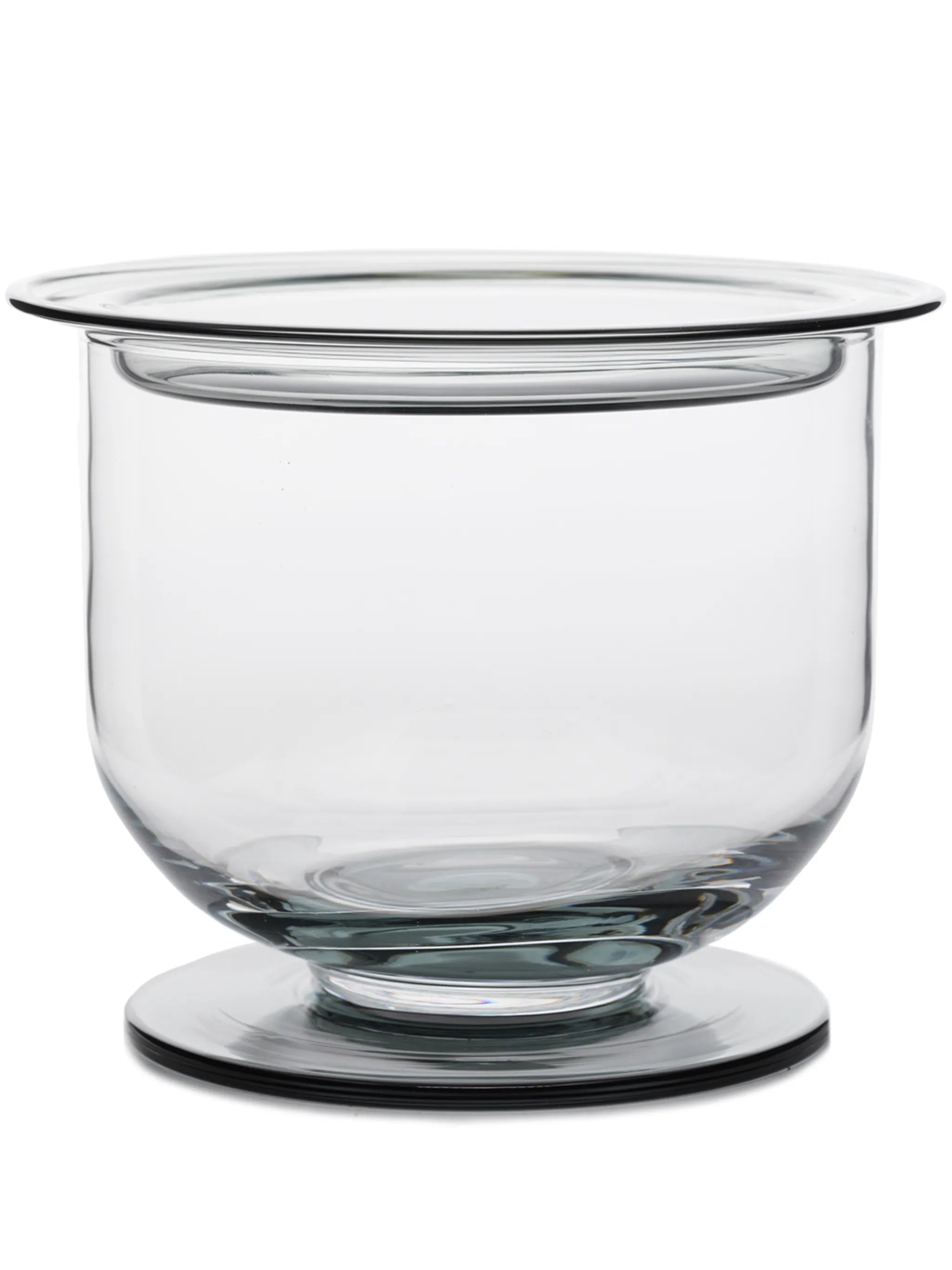 Puck glass ice bucket