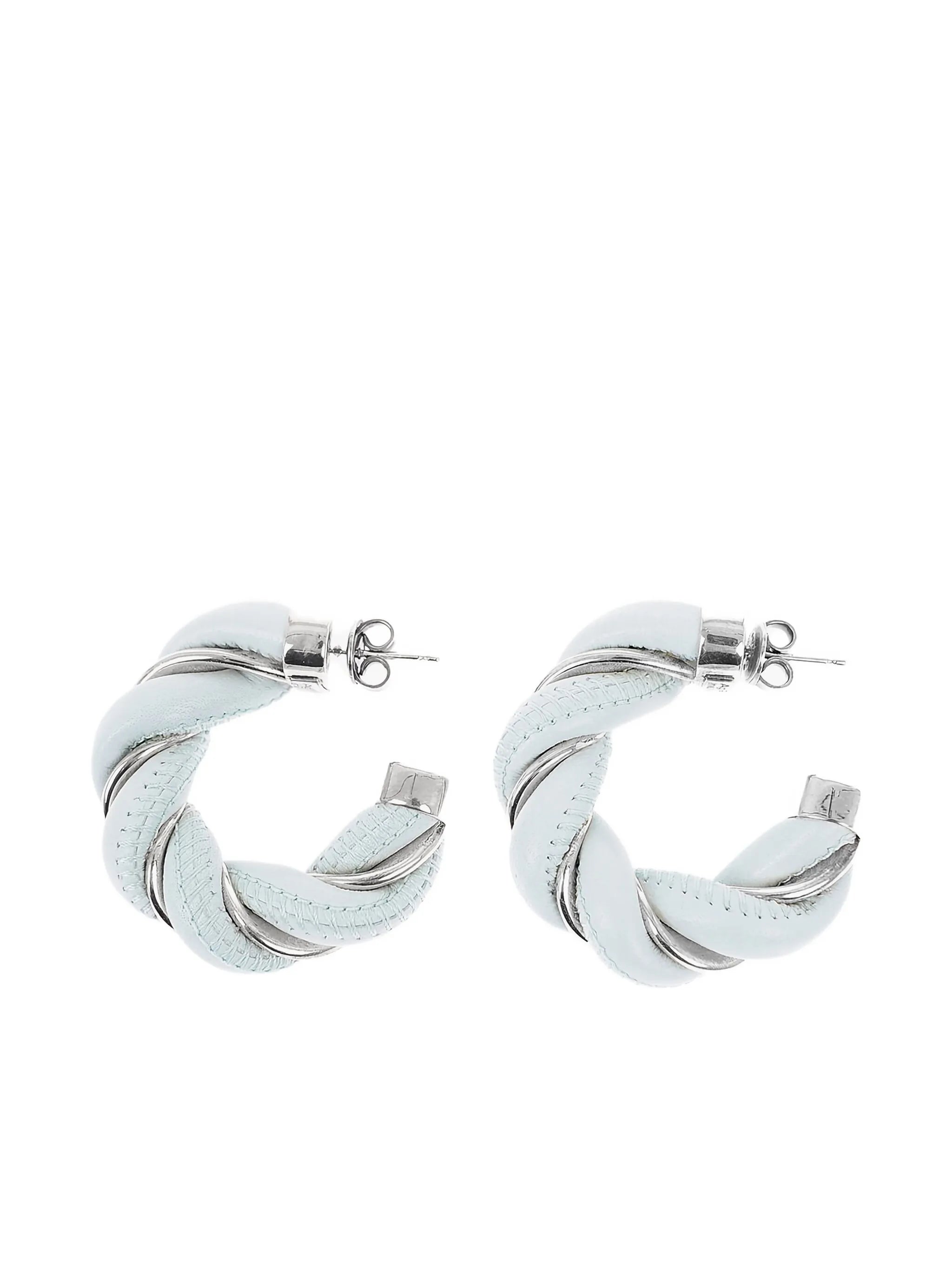 twist-detail hoop earrings