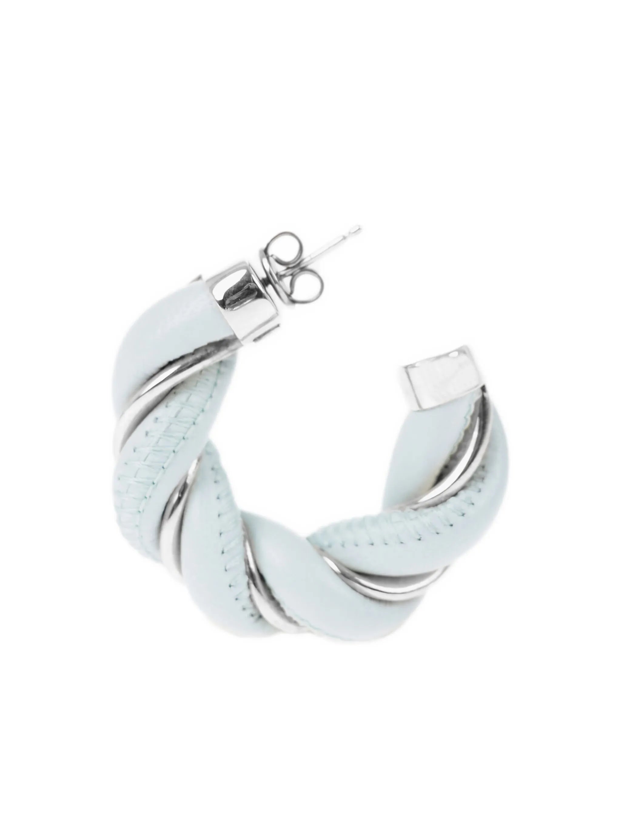 twist-detail hoop earrings