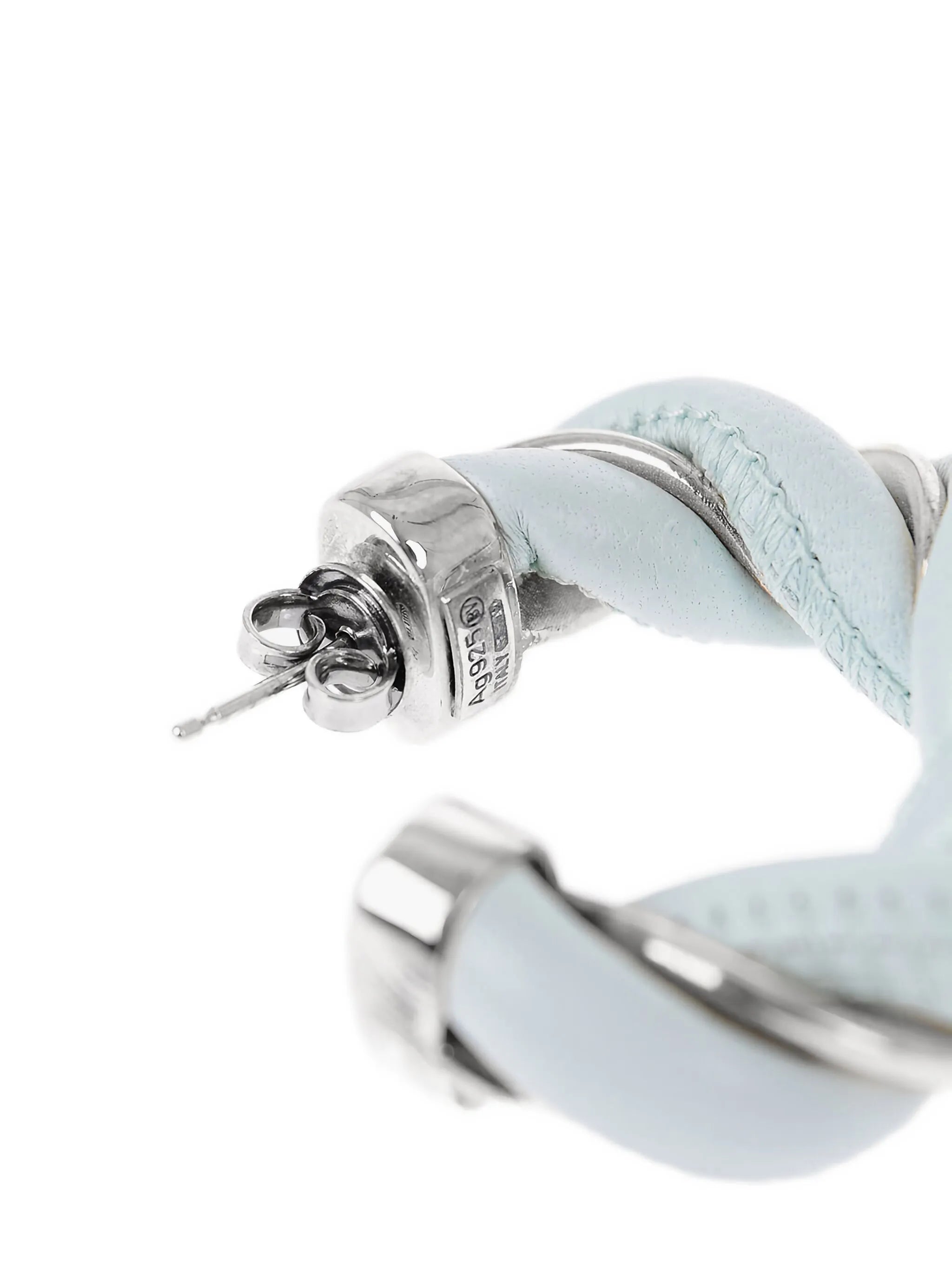 twist-detail hoop earrings