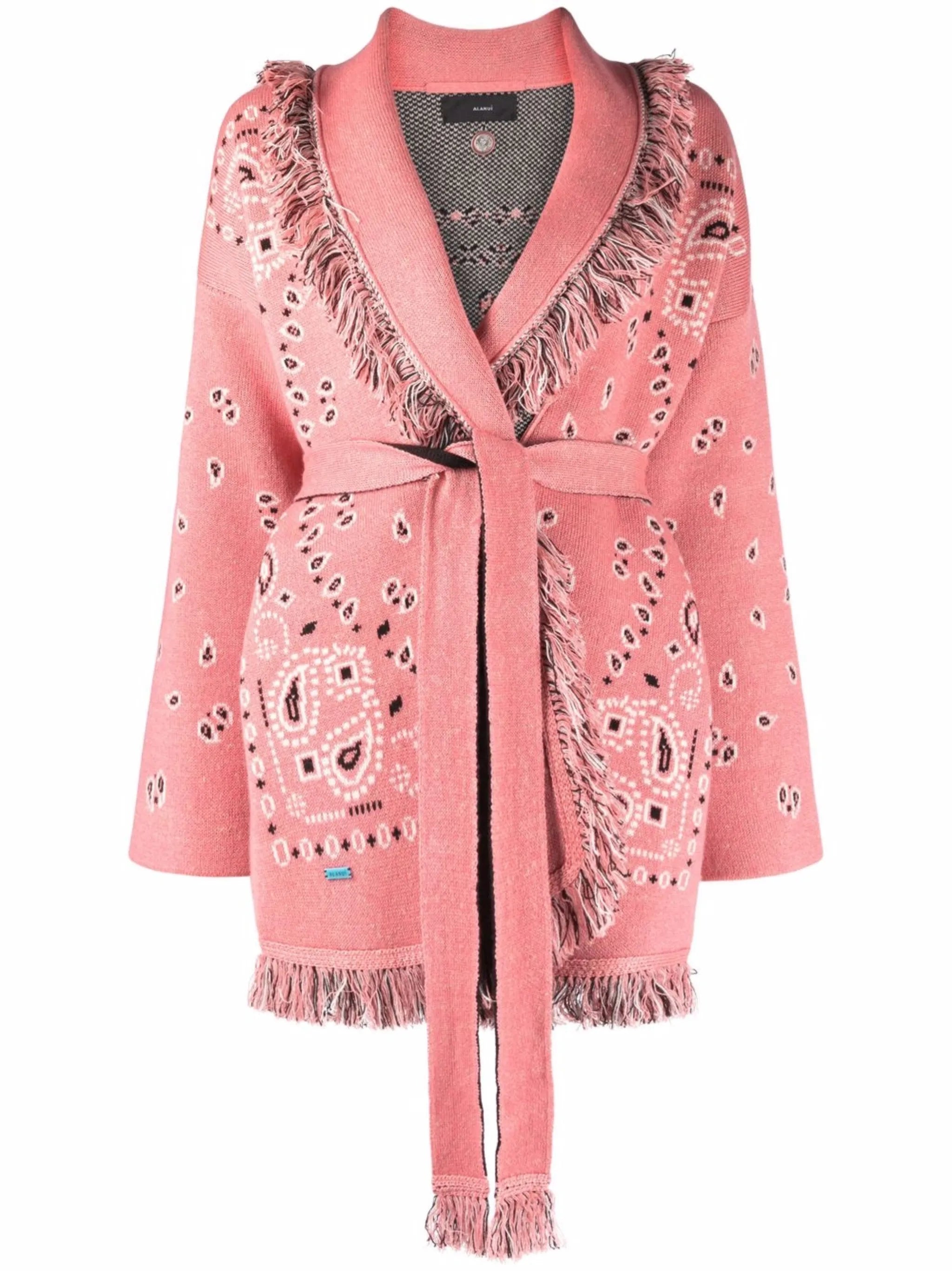 Icon bandana jacquard cardigan