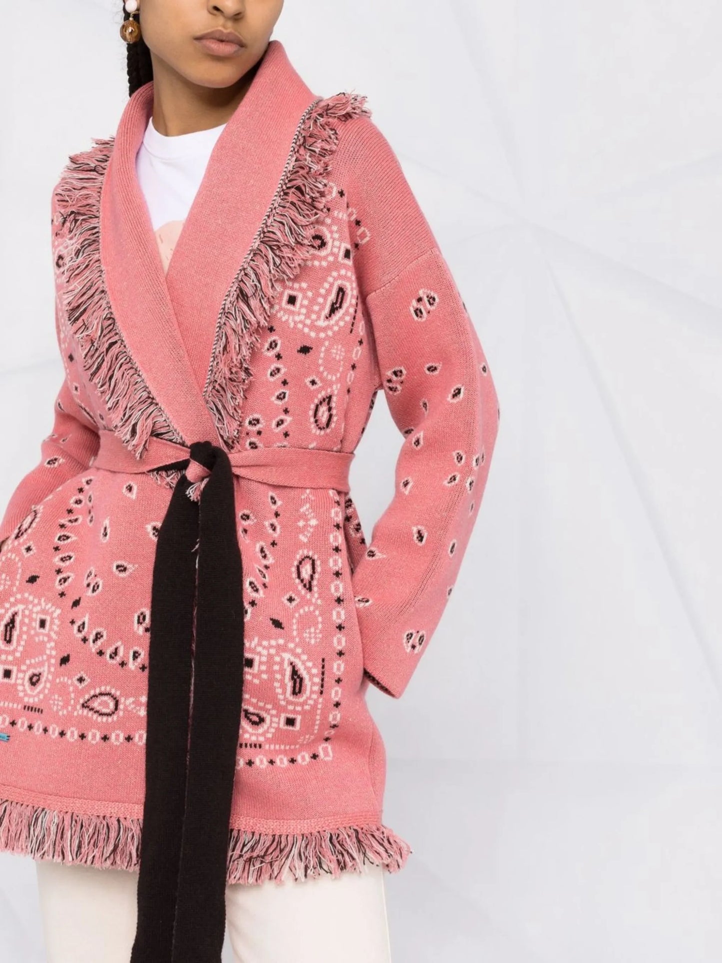 Icon bandana jacquard cardigan