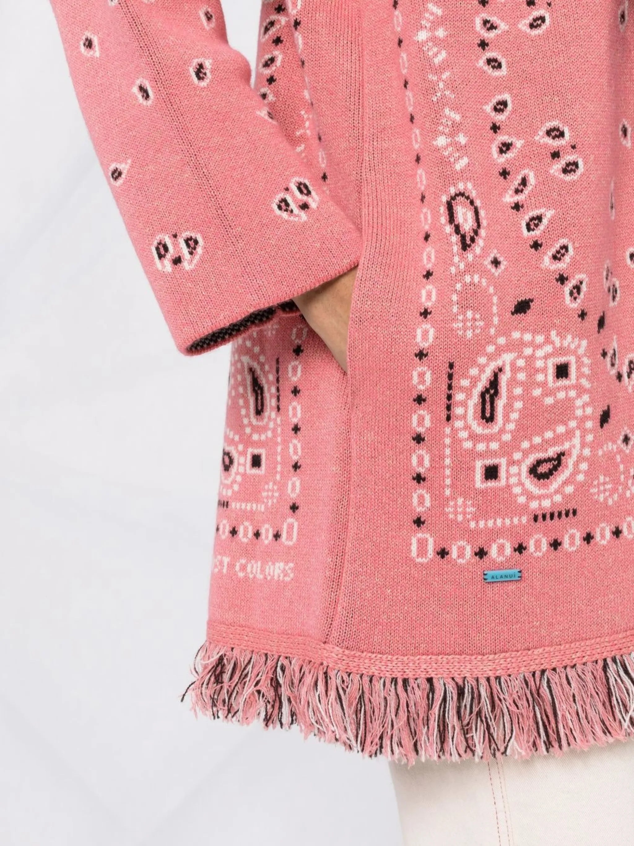 Icon bandana jacquard cardigan