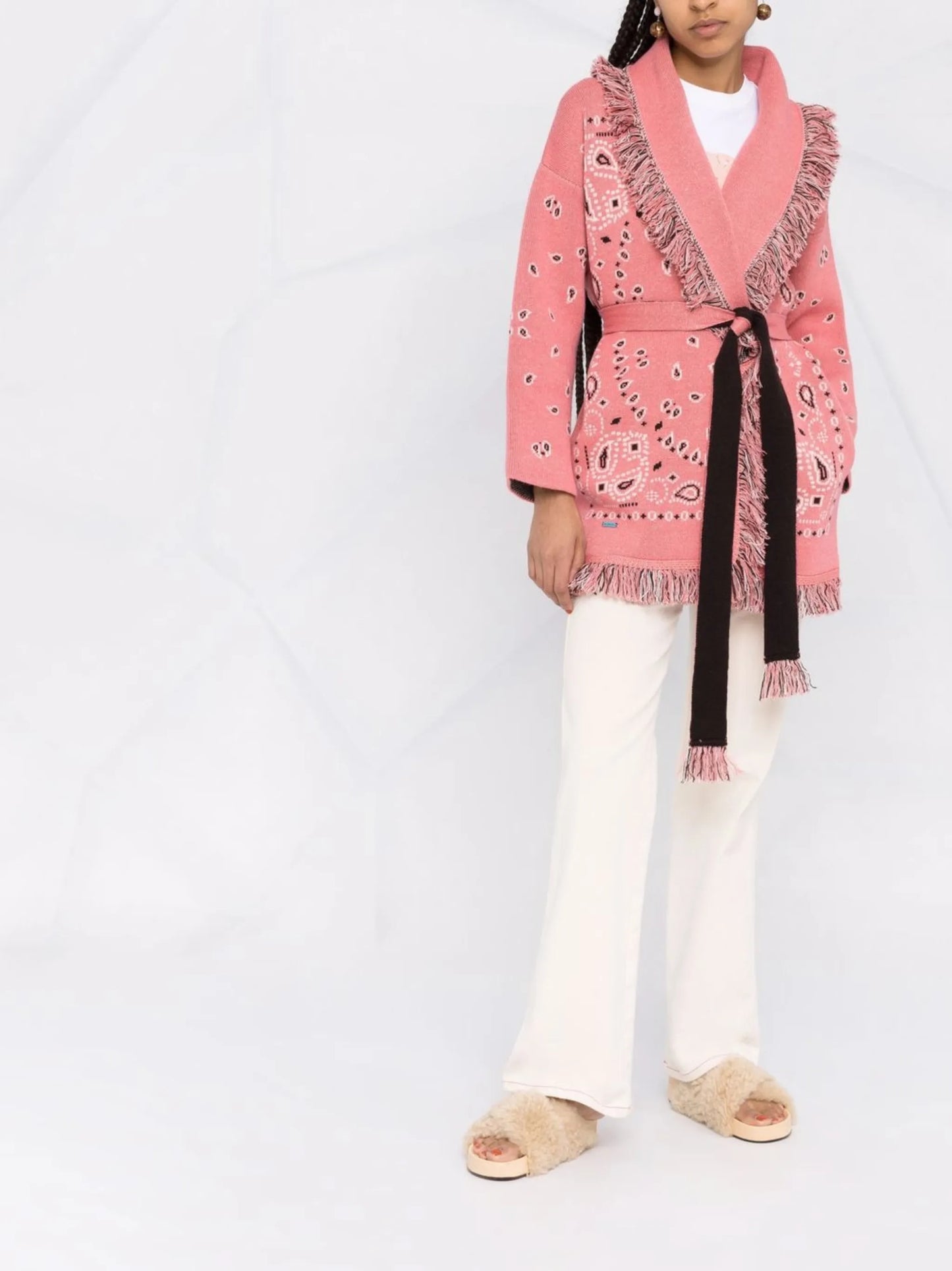 Icon bandana jacquard cardigan
