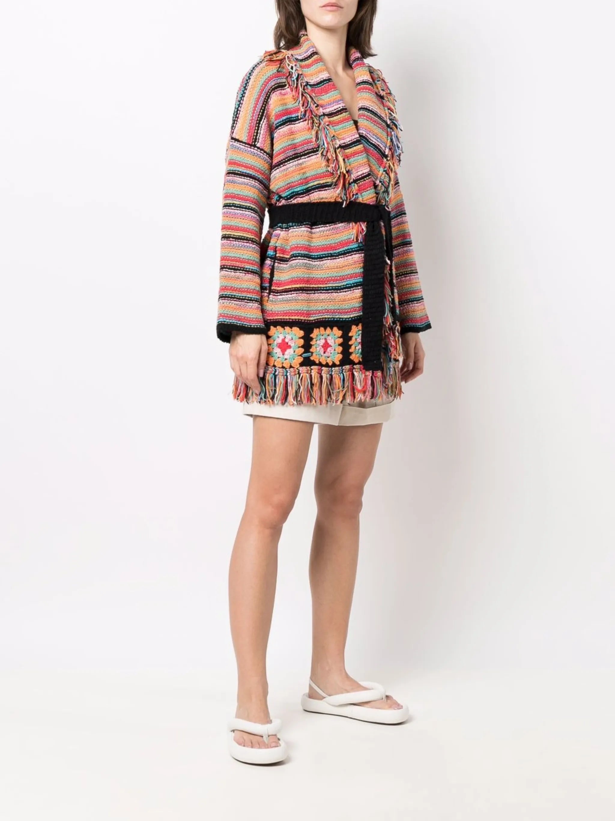 Take It Easy Icon striped cardigan