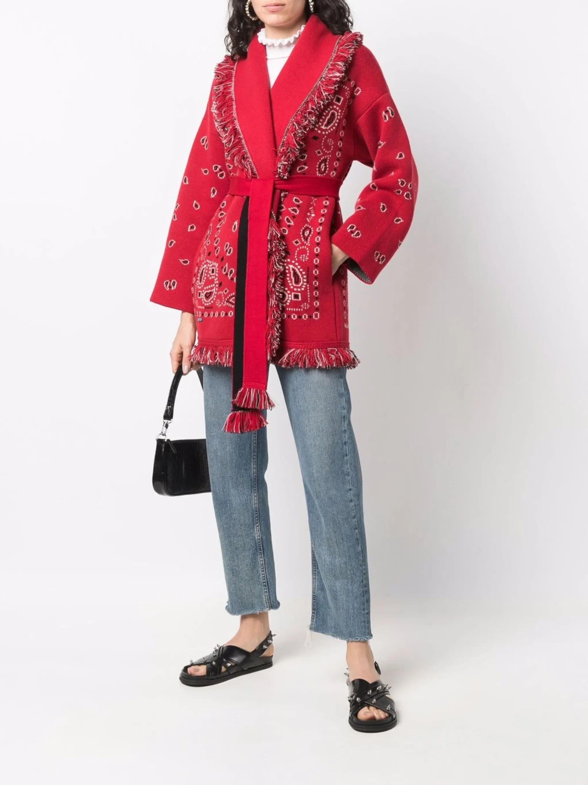 Icon bandana jacquard cardigan